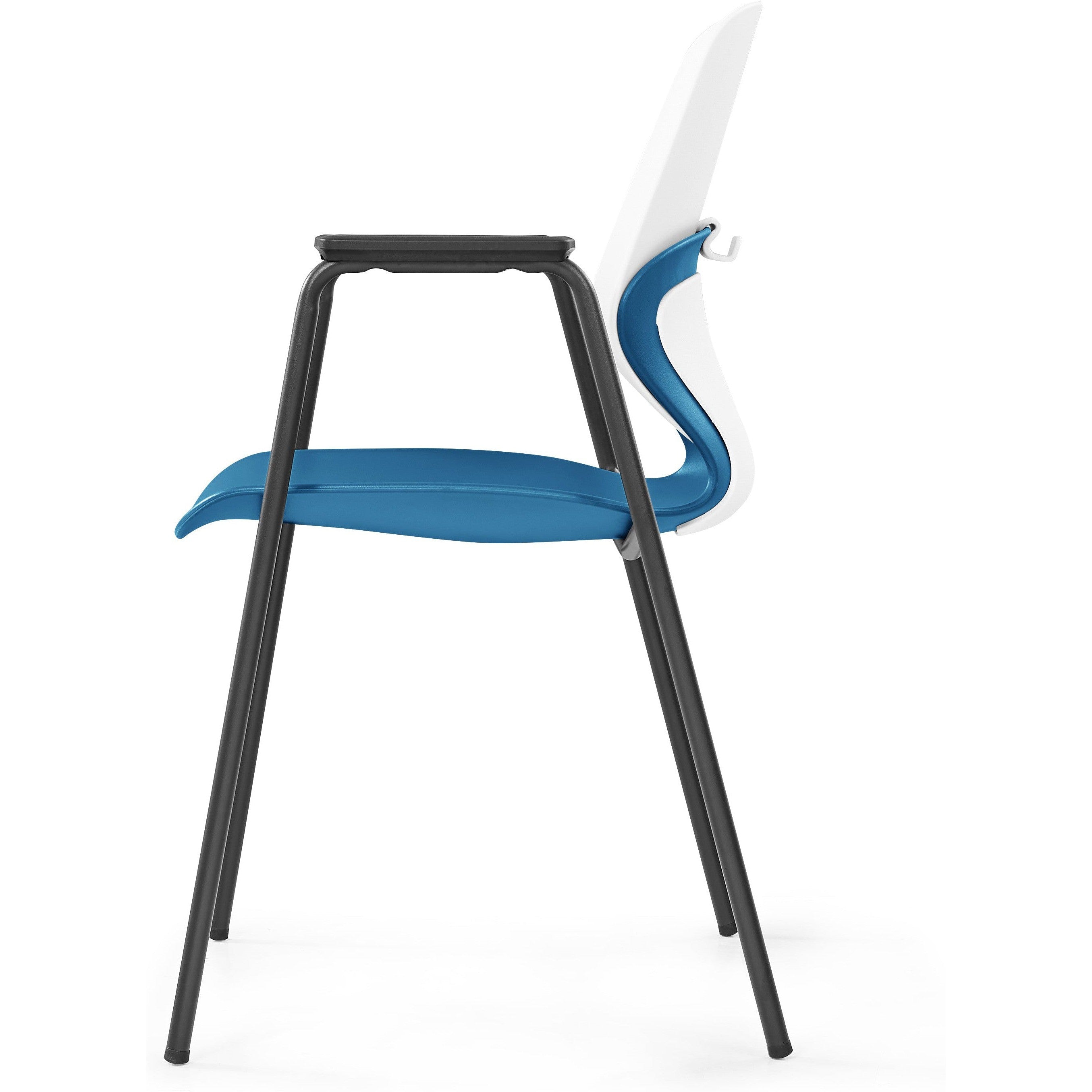 Kaleido Chair With Black 4-Leg Frame With Arms