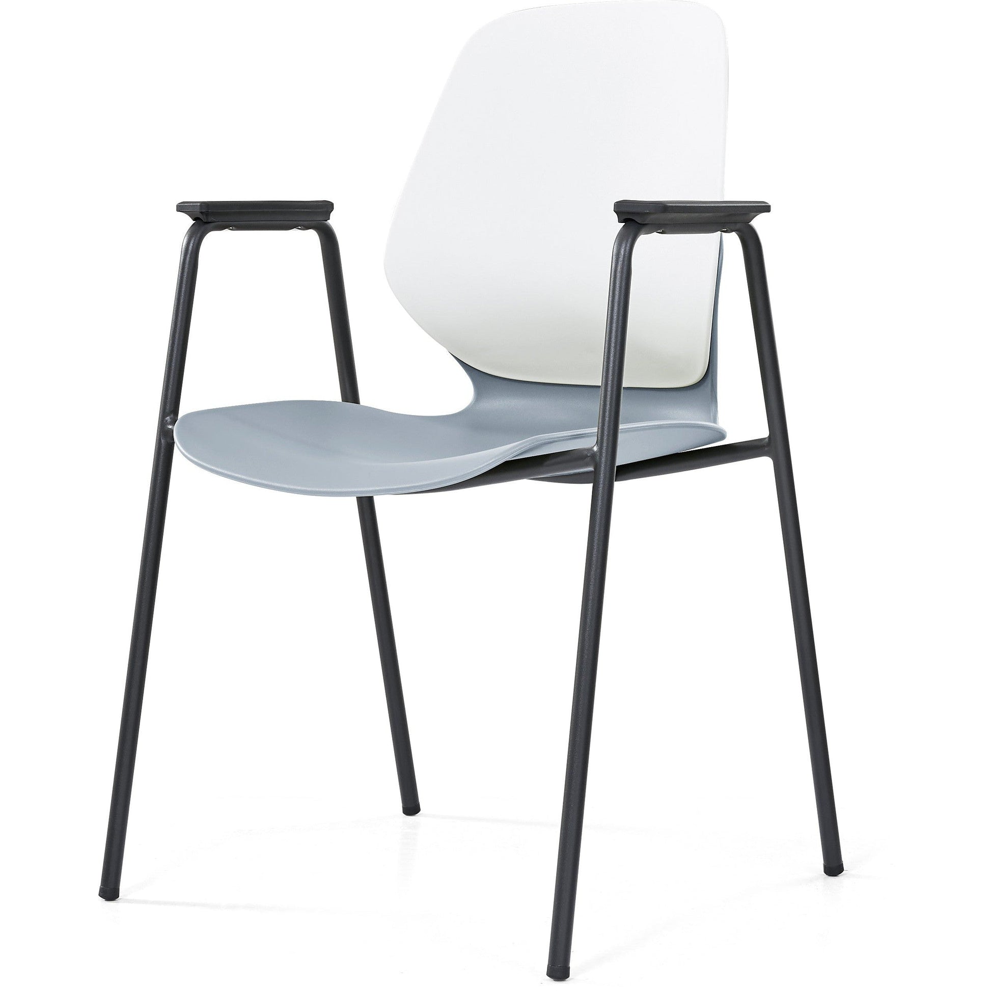 Kaleido Chair With Black 4-Leg Frame With Arms