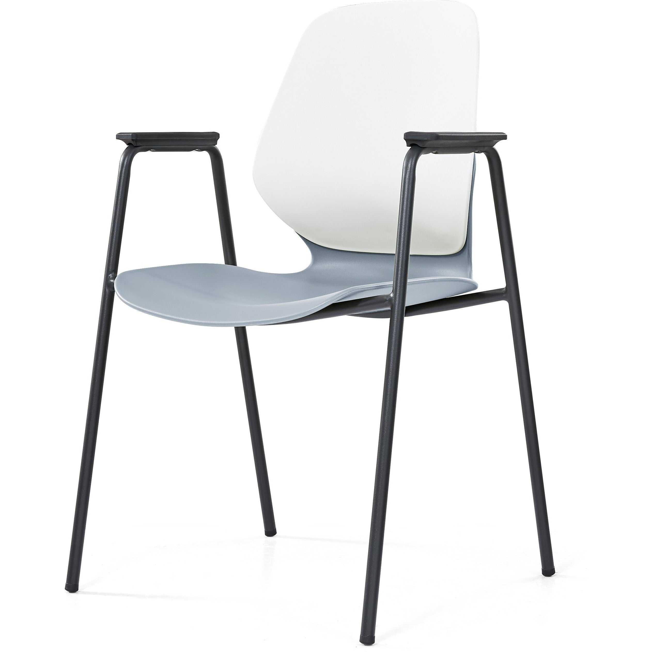 Kaleido Chair With Black 4-Leg Frame With Arms