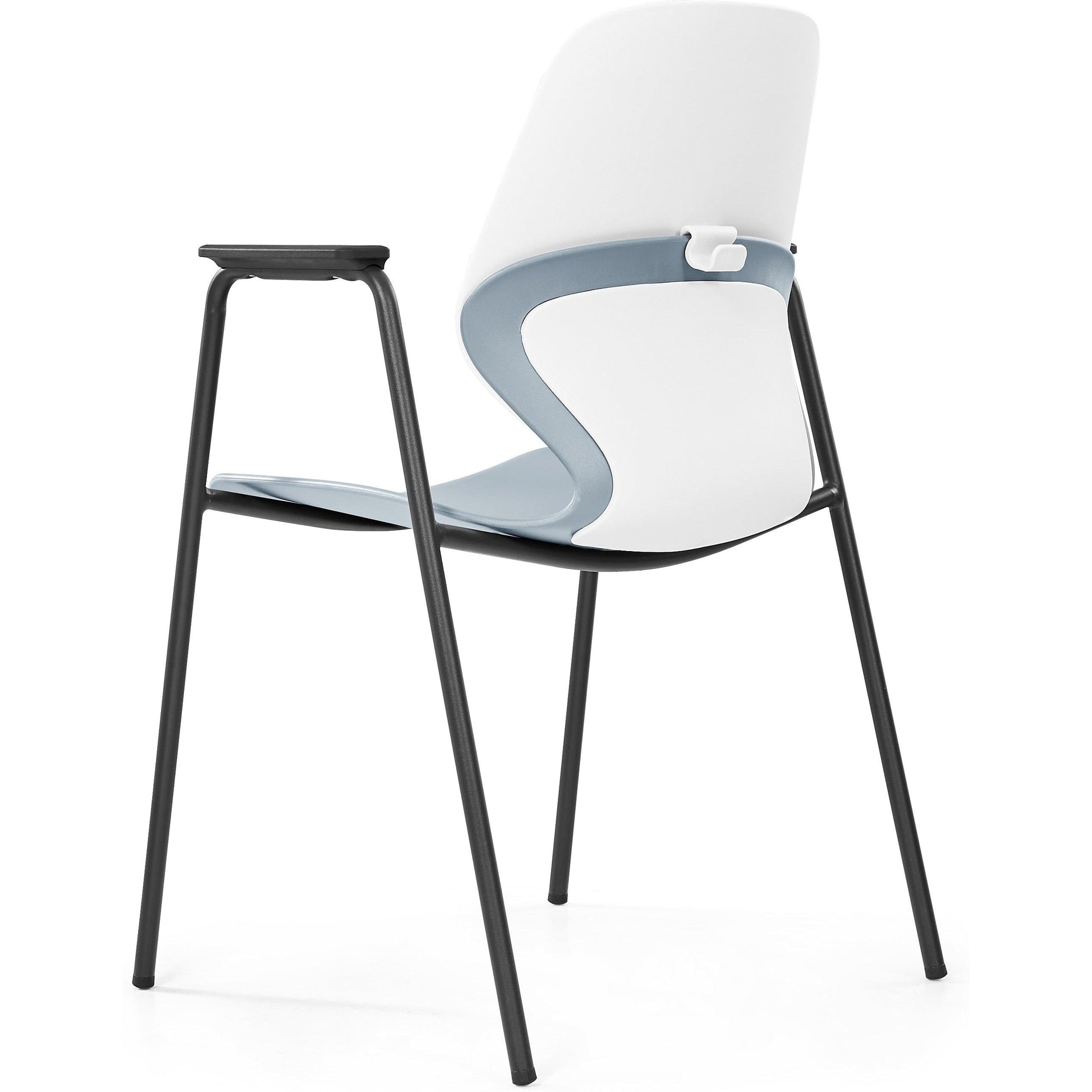 Kaleido Chair With Black 4-Leg Frame With Arms