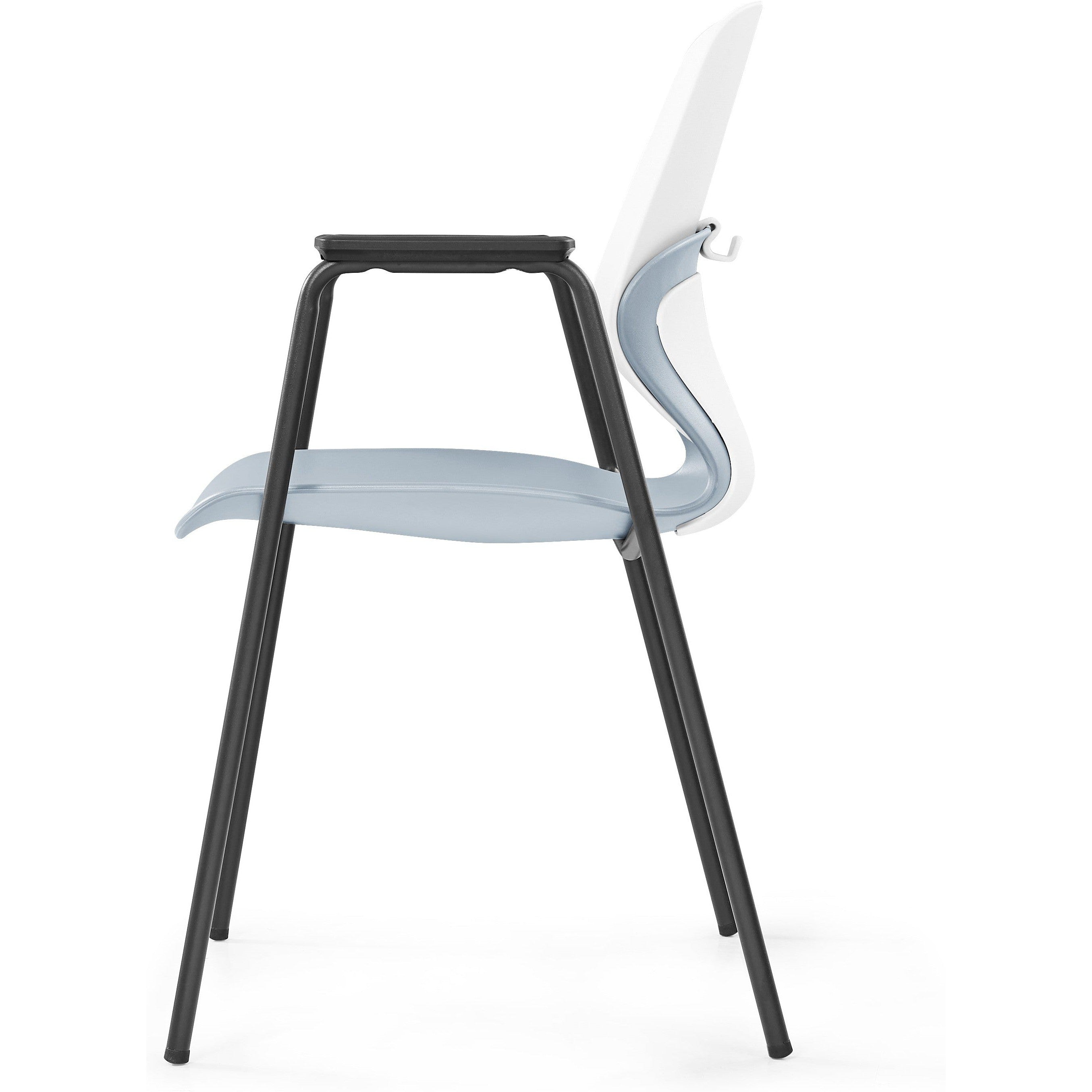 Kaleido Chair With Black 4-Leg Frame With Arms