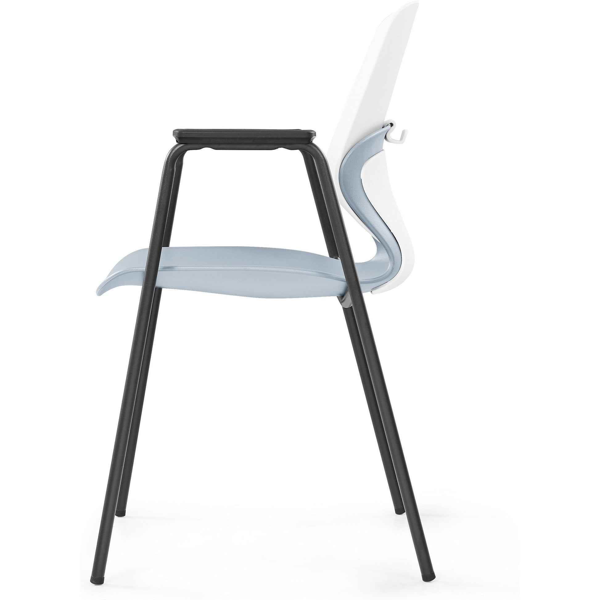 Kaleido Chair With Black 4-Leg Frame With Arms