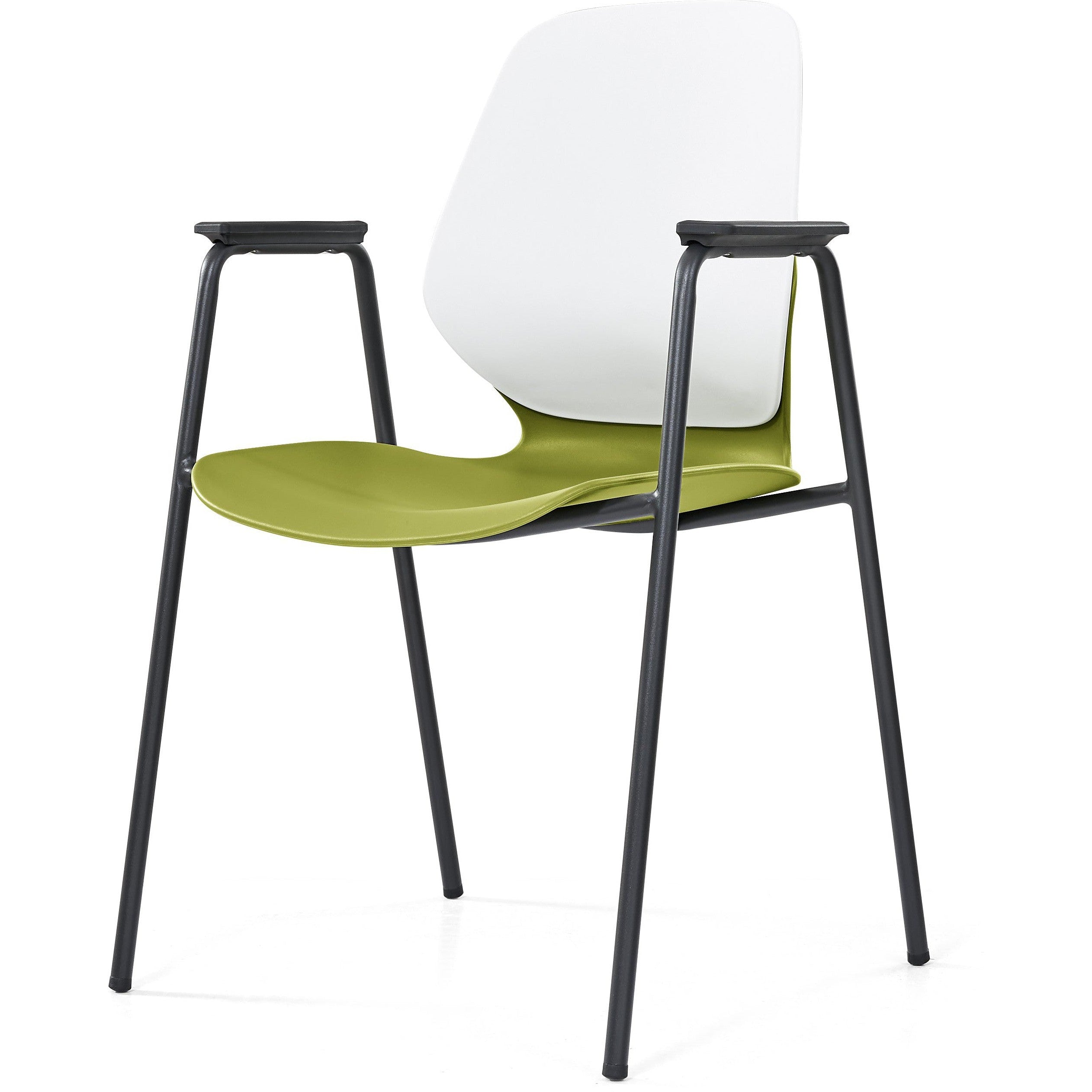 Kaleido Chair With Black 4-Leg Frame With Arms