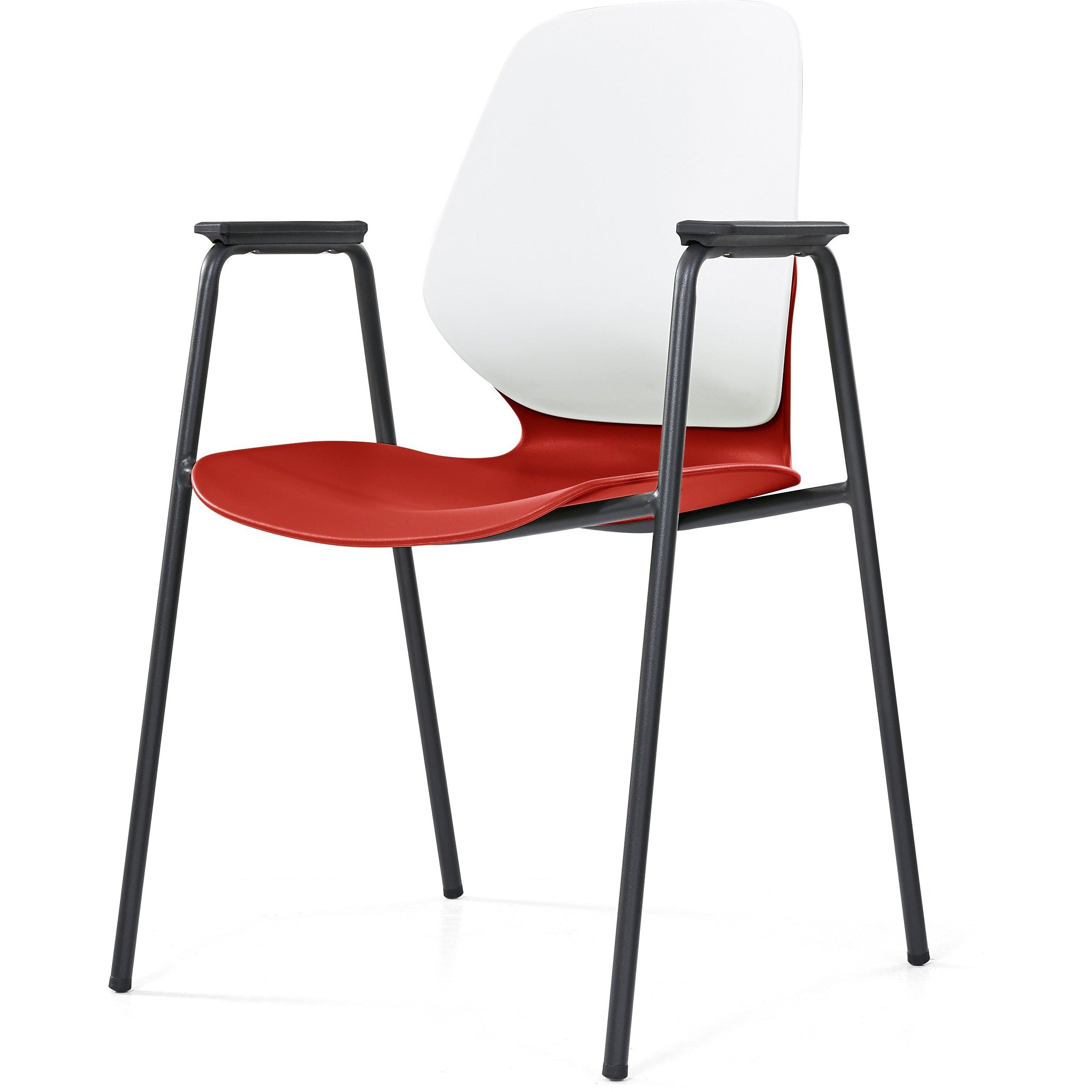 Kaleido Chair With Black 4-Leg Frame With Arms