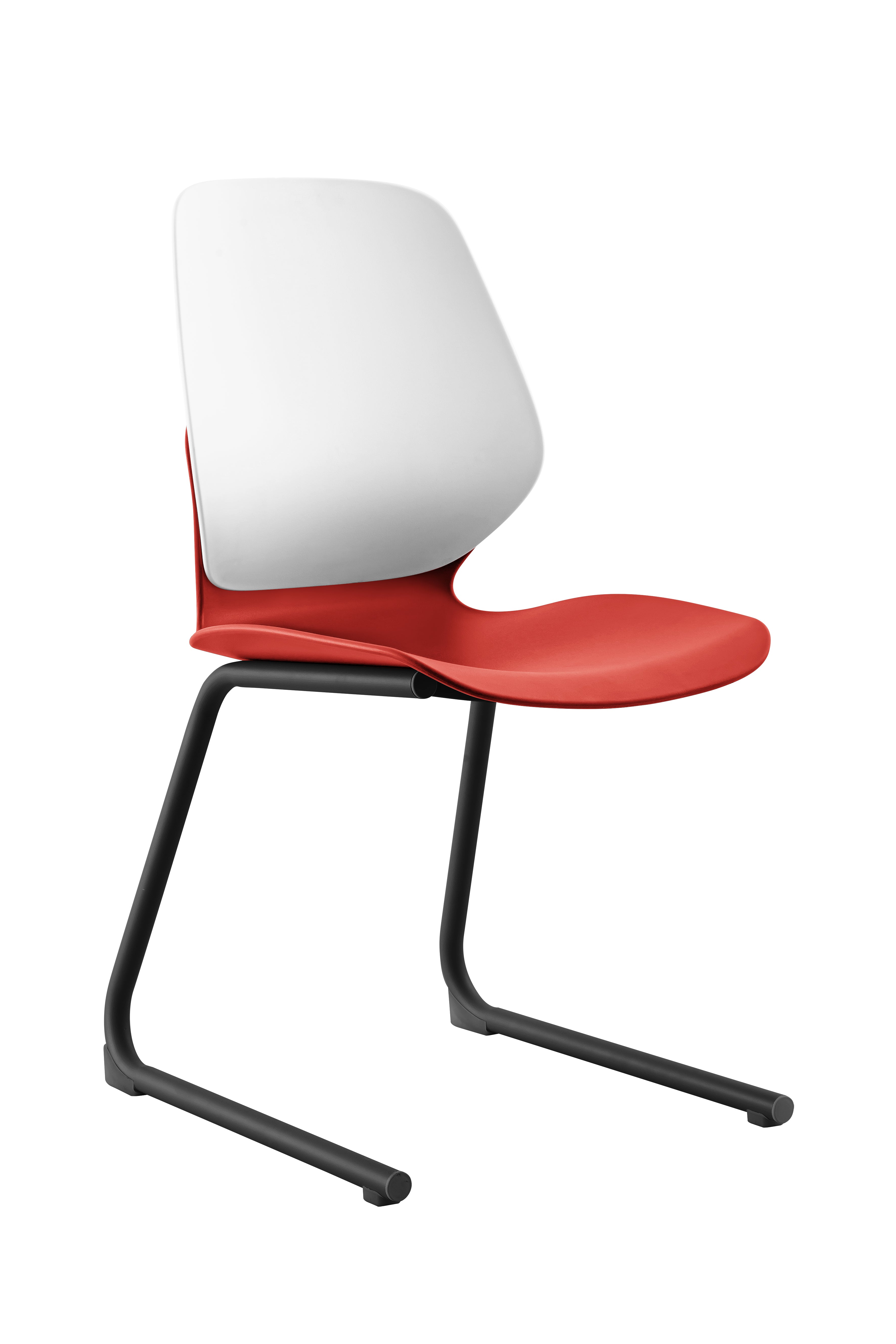 Kaleido Chair With Black Reverse Cantilever Legs