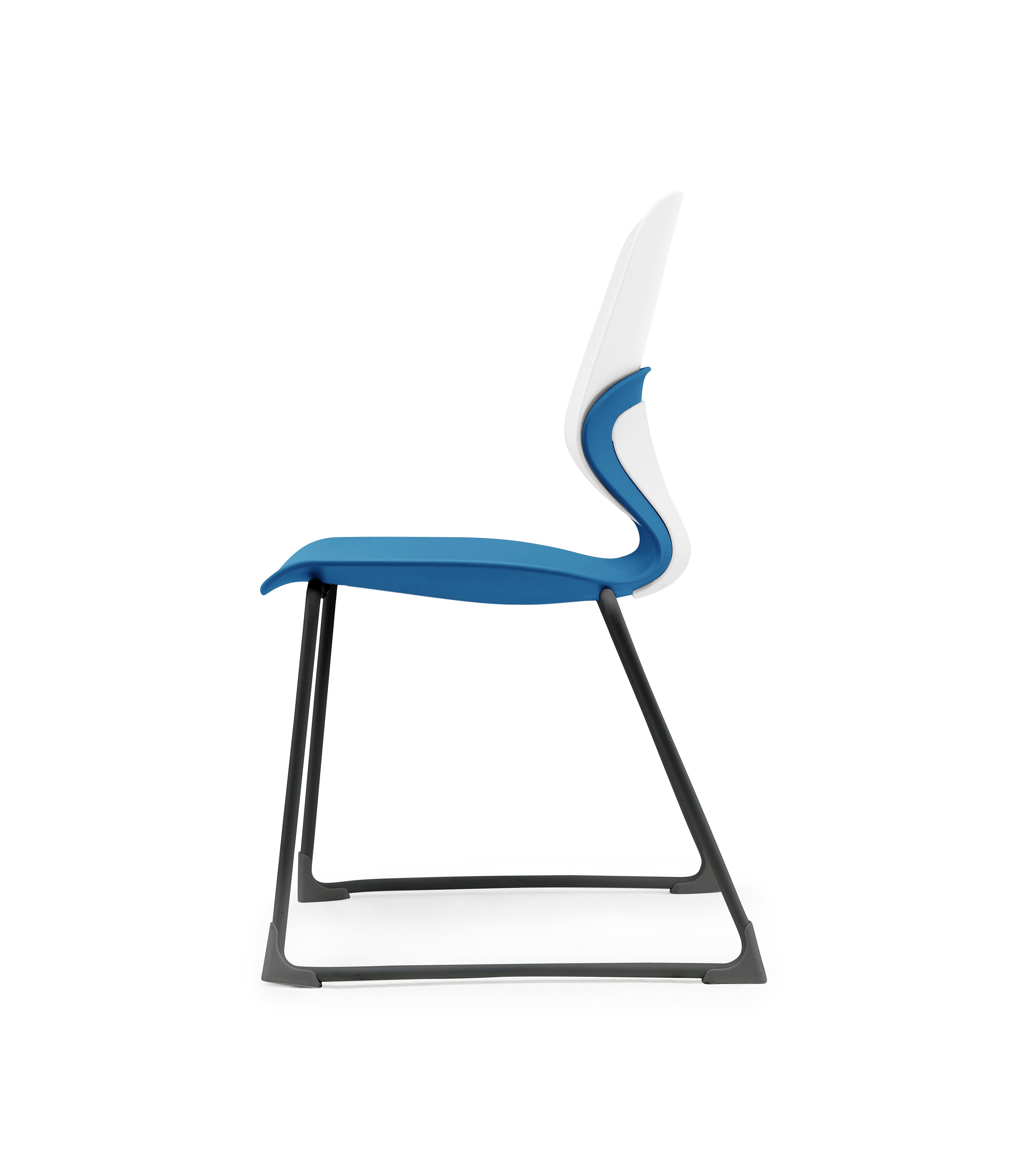 Kaleido Chair Black Sled Frame