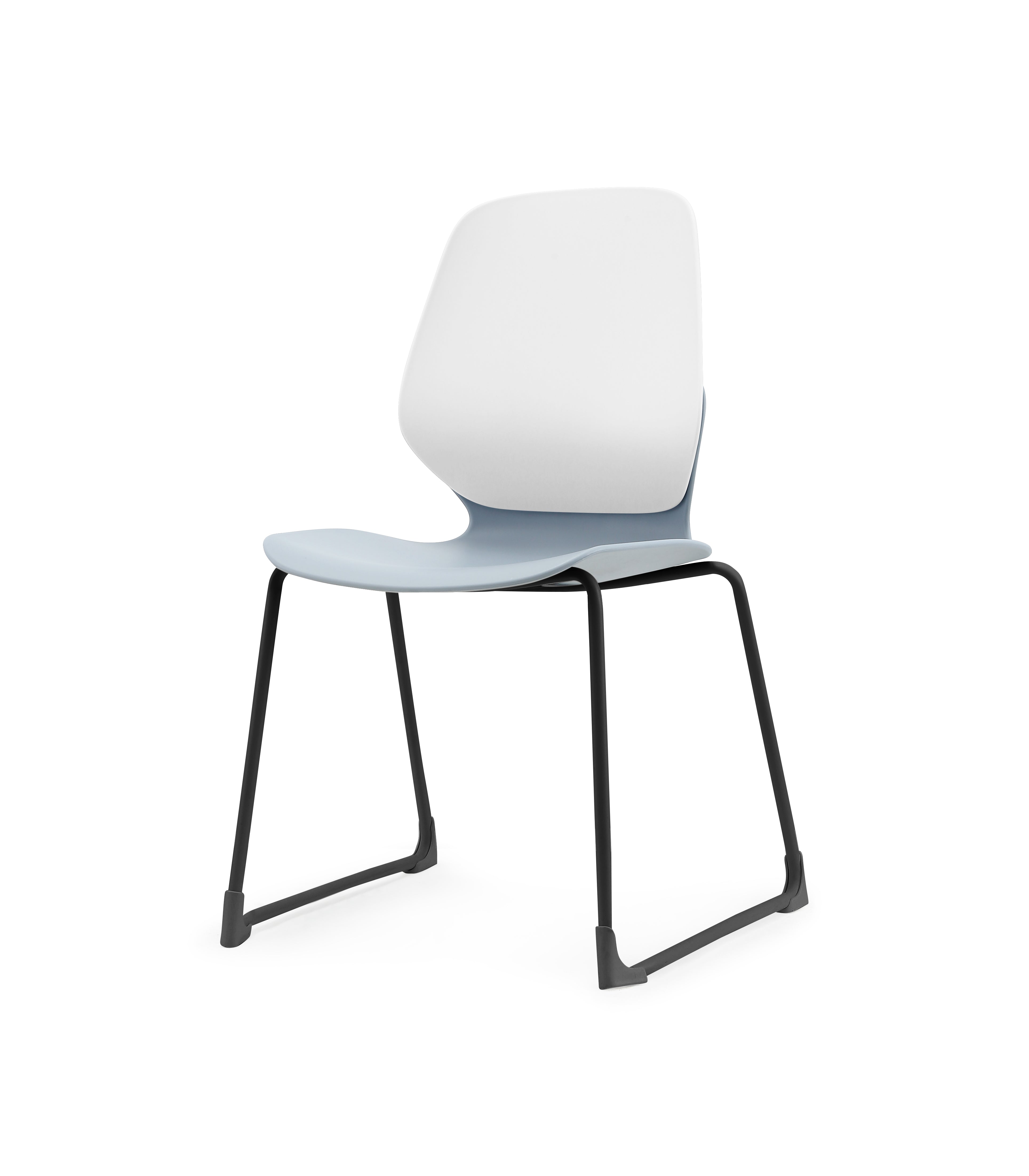 Kaleido Chair Black Sled Frame