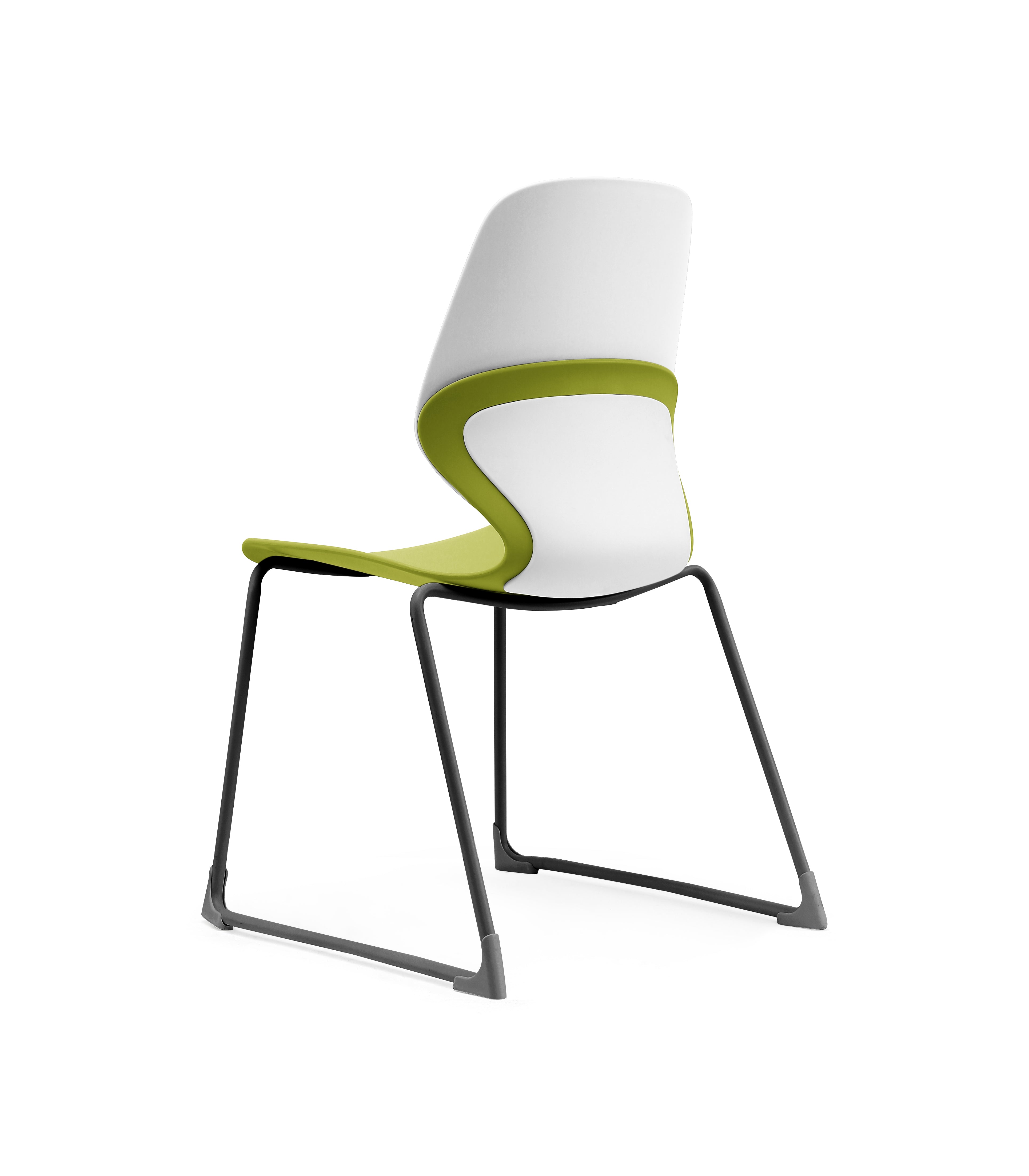 Kaleido Chair Black Sled Frame