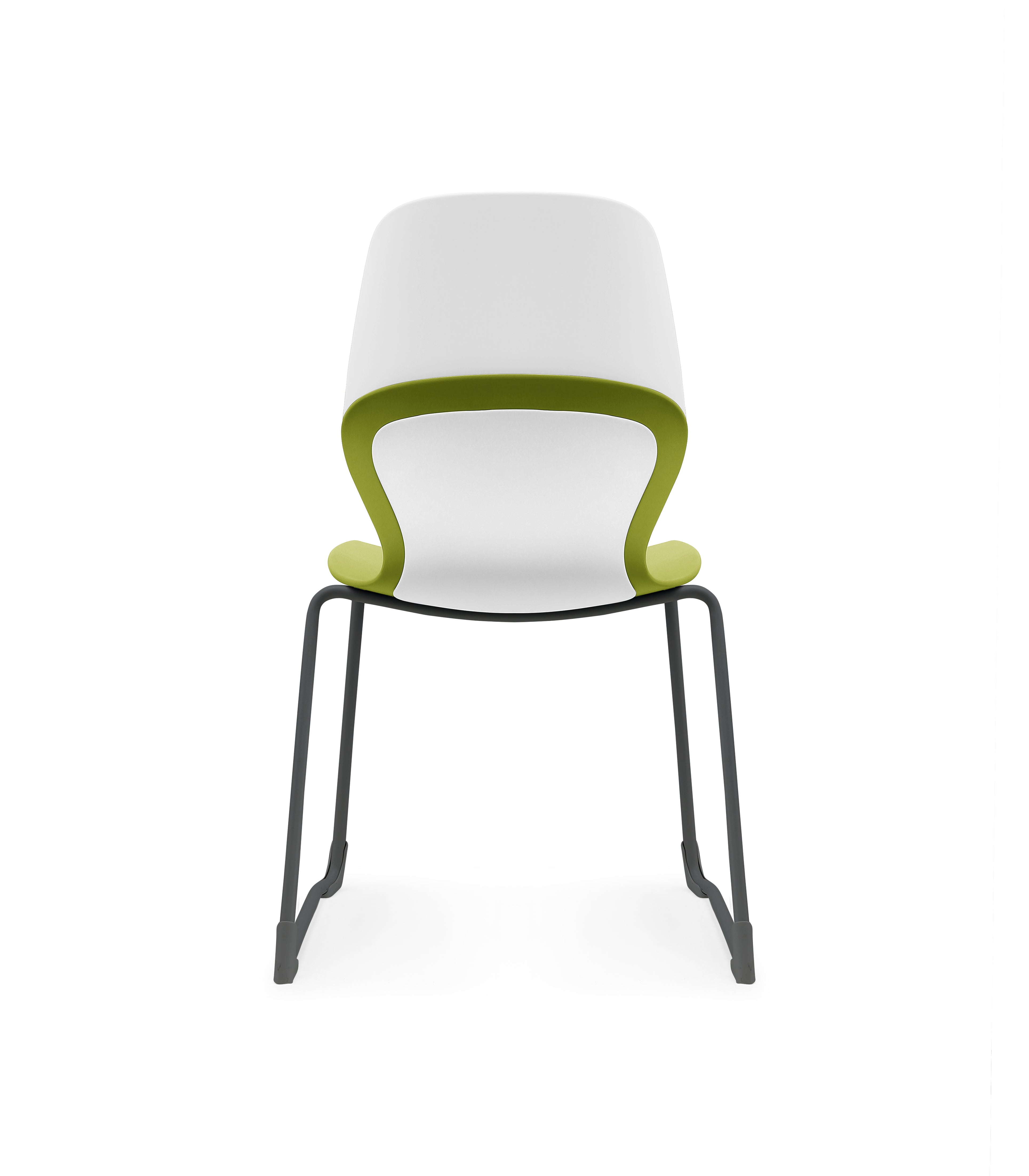 Kaleido Chair Black Sled Frame