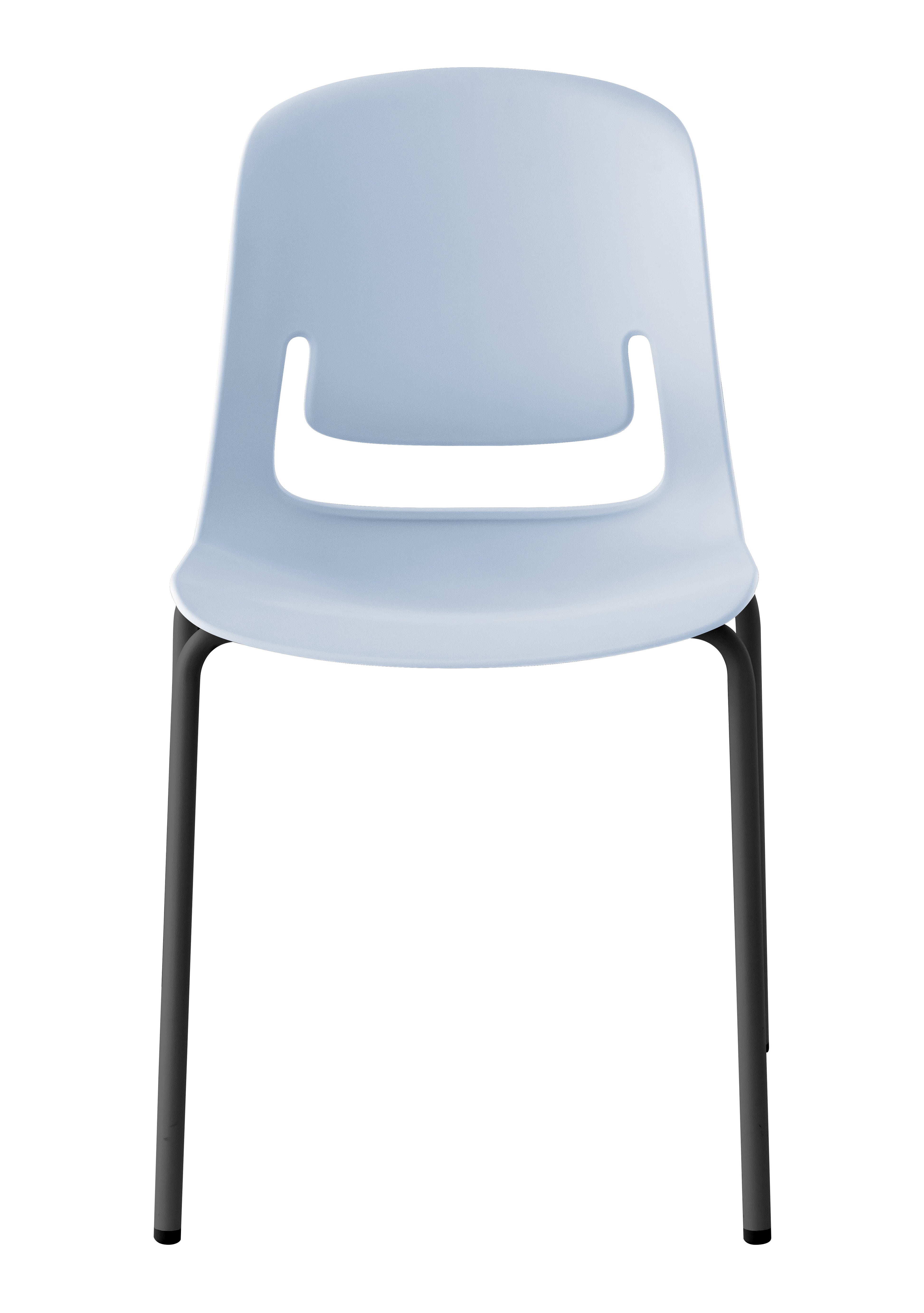 Palette Chair With Black Steel 4-Leg Frame