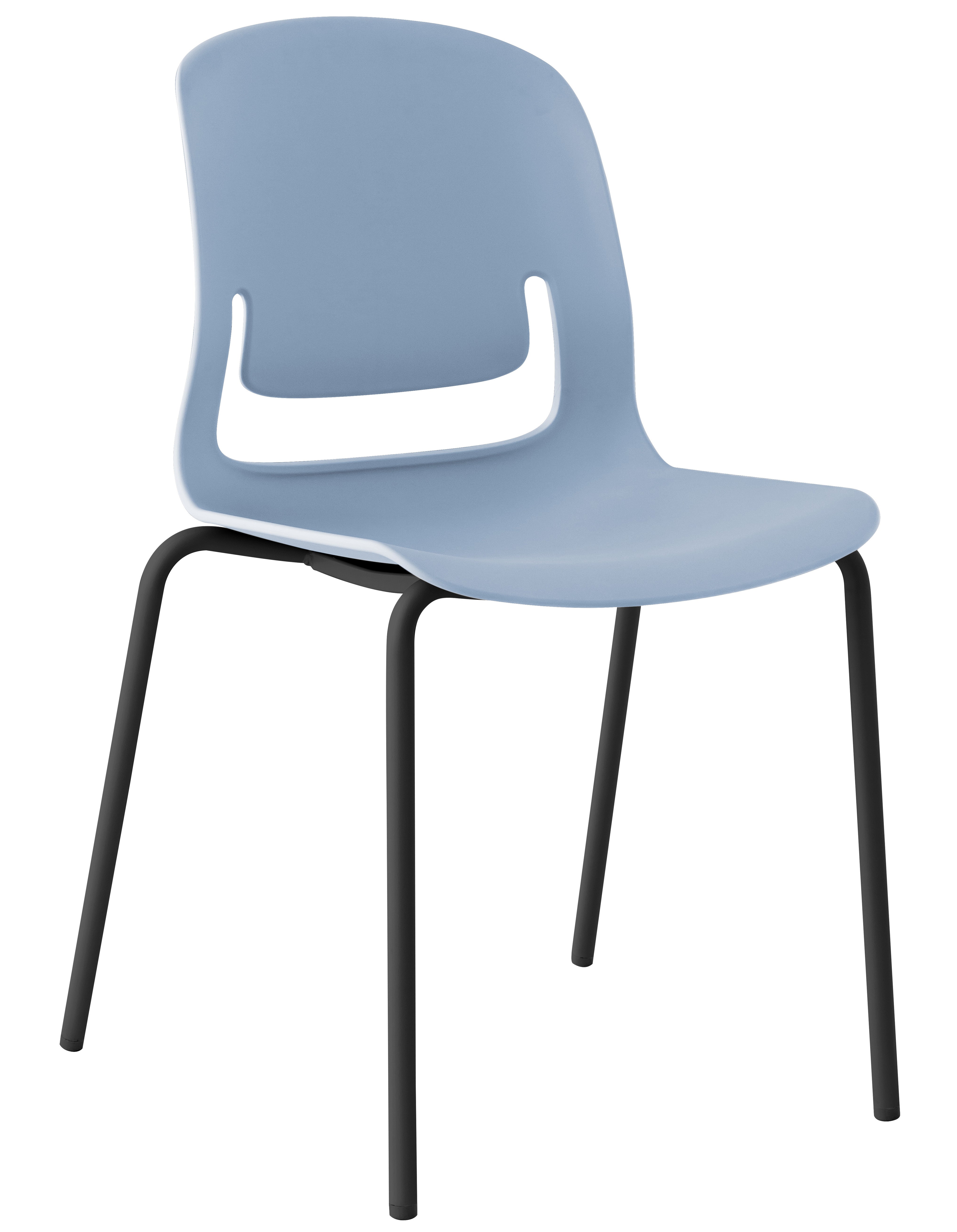 Palette Chair With Black Steel 4-Leg Frame