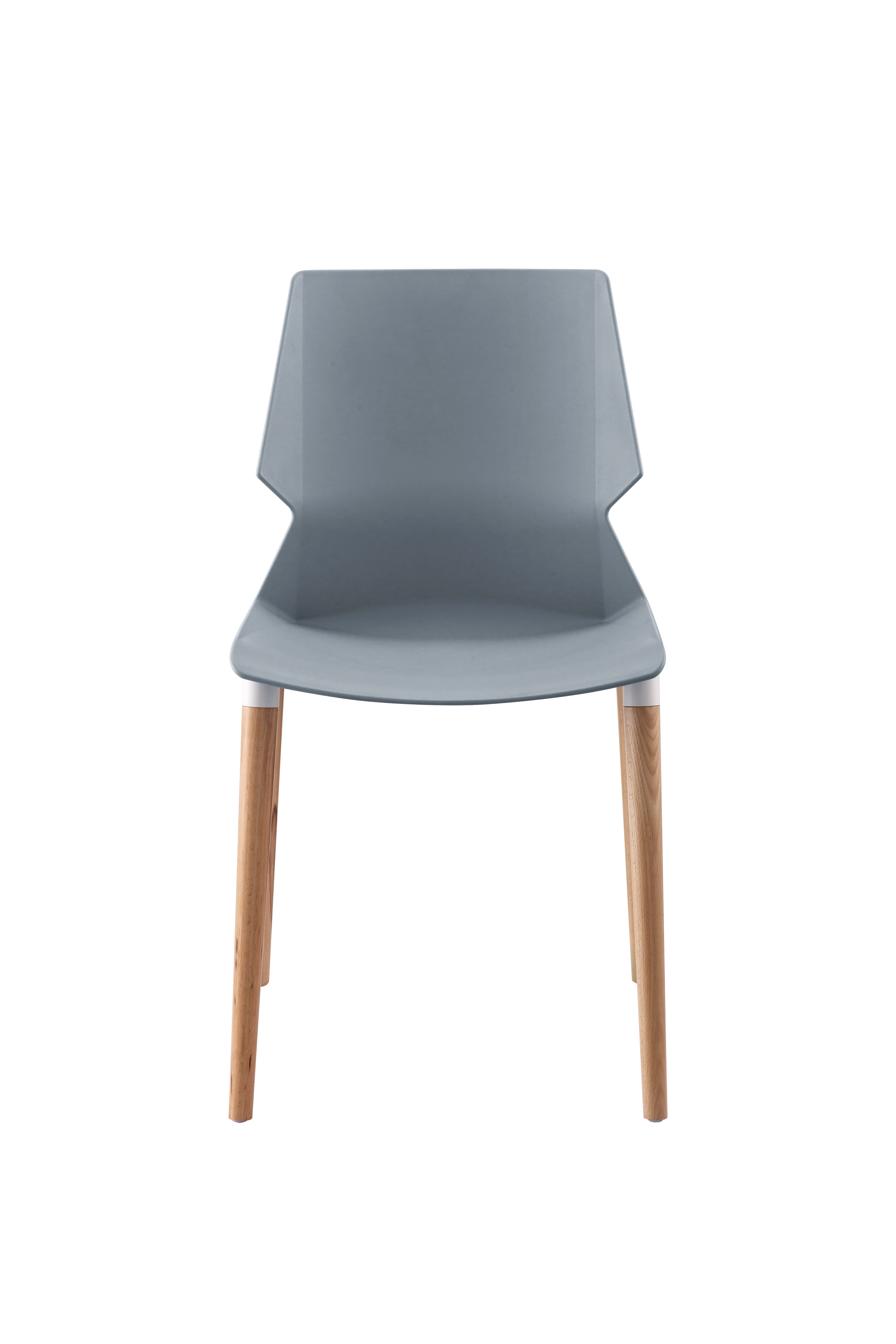 Prism Chair Plastic Over Beech Wood Legs