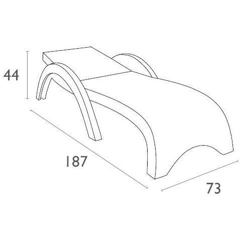 Fiji Sunlounger - No Cushion  ( Pack of 2 chairs )