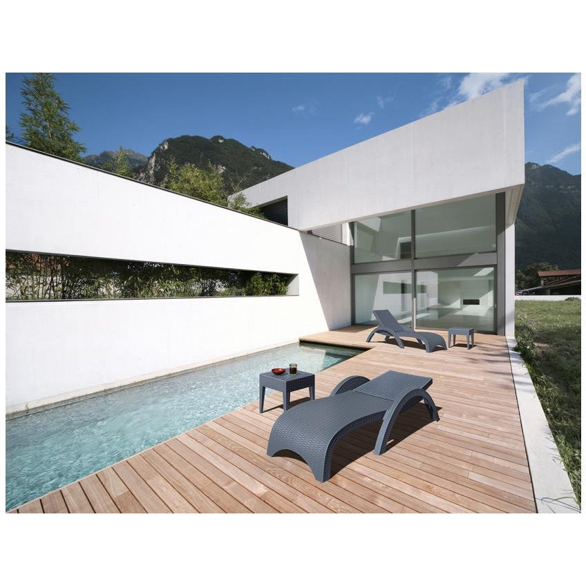Fiji Sunlounger - No Cushion  ( Pack of 2 chairs )