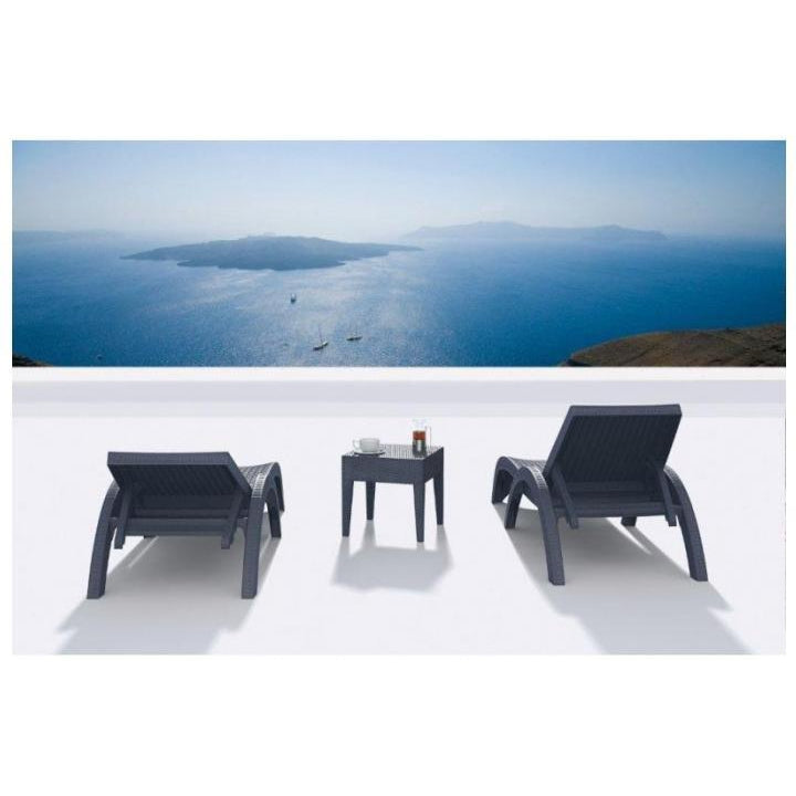 Fiji Sunlounger - No Cushion  ( Pack of 2 chairs )