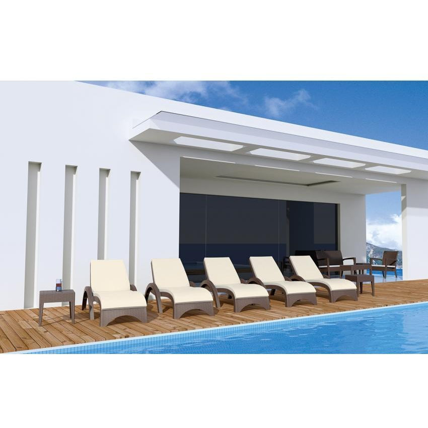 Fiji Sunlounger - No Cushion  ( Pack of 2 chairs )