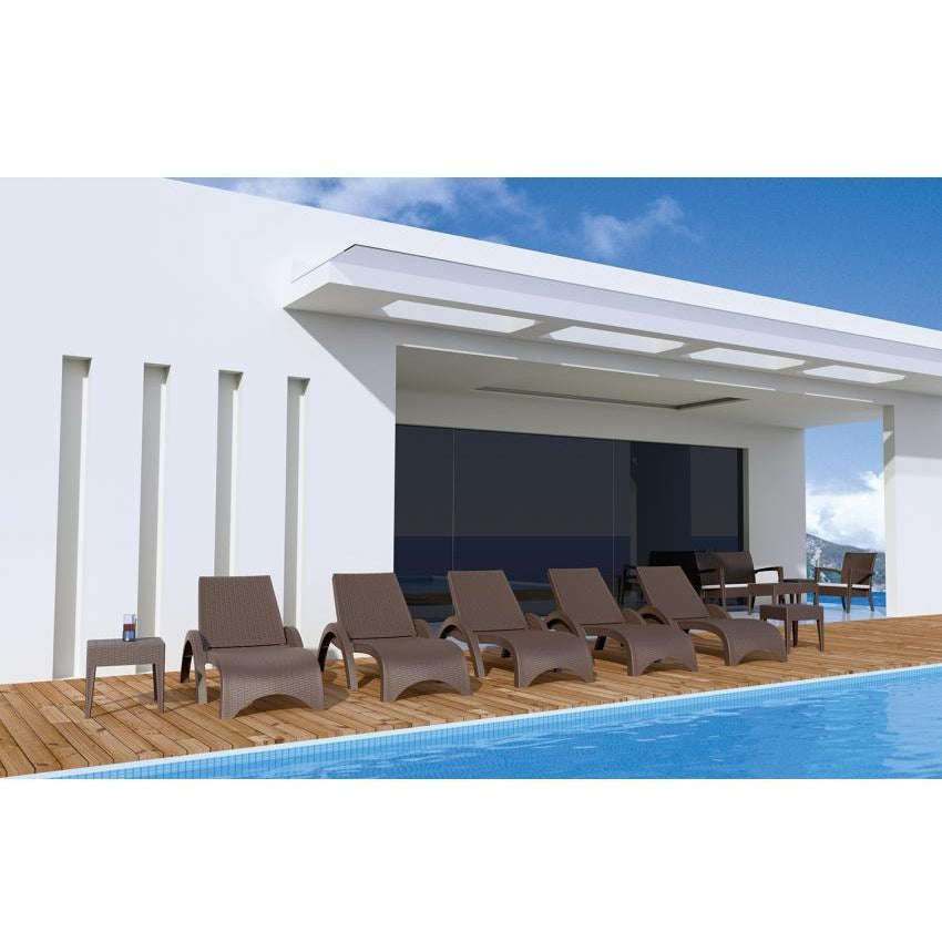 Fiji Sunlounger - No Cushion  ( Pack of 2 chairs )
