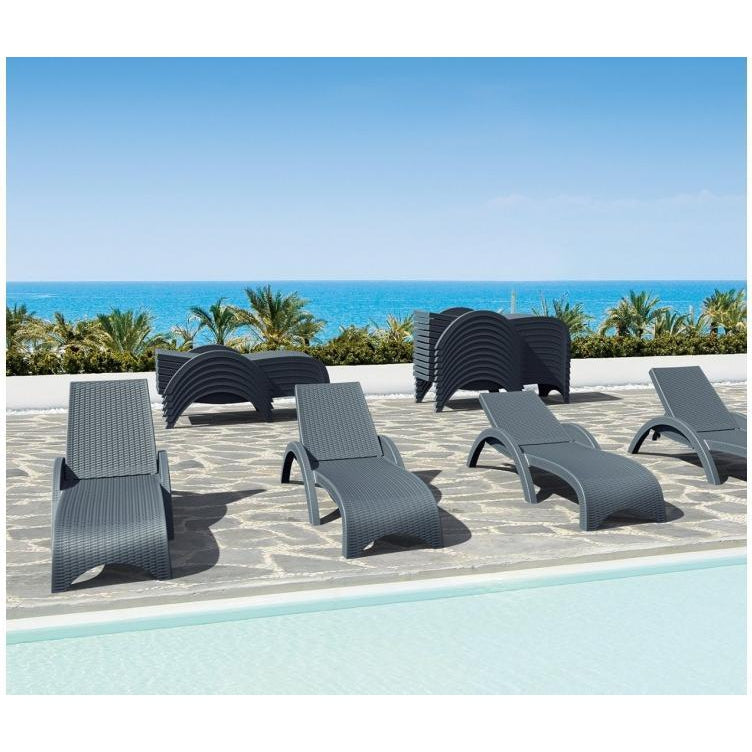 Fiji Sunlounger - No Cushion  ( Pack of 2 chairs )