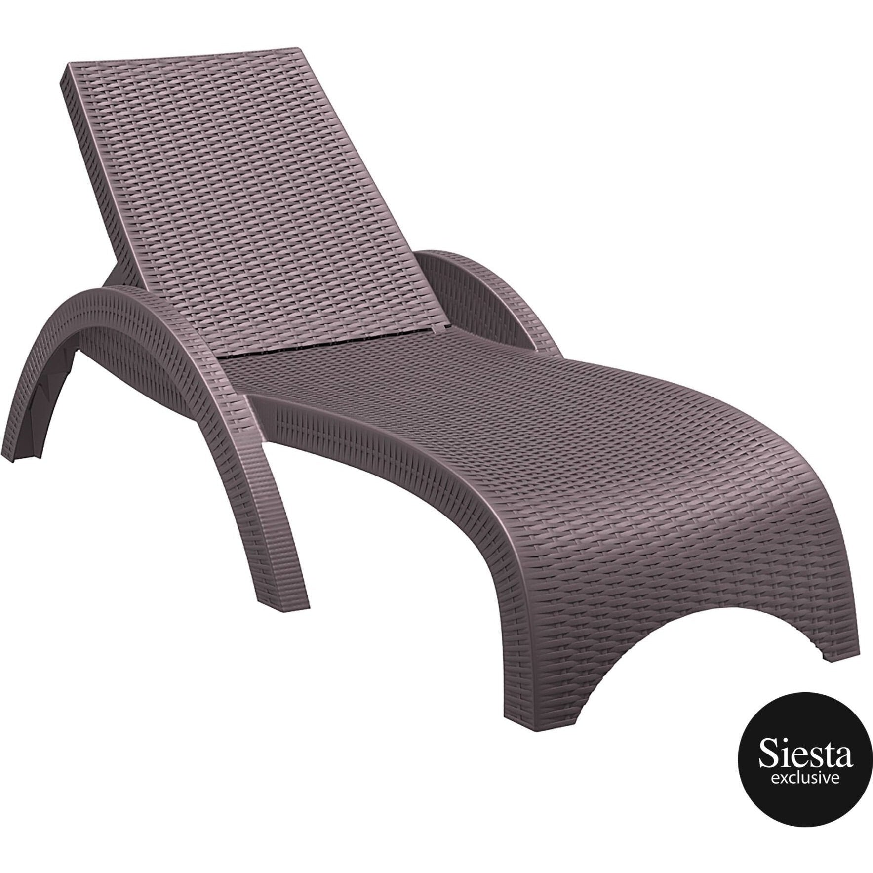 Fiji Sunlounger - No Cushion  ( Pack of 2 chairs )