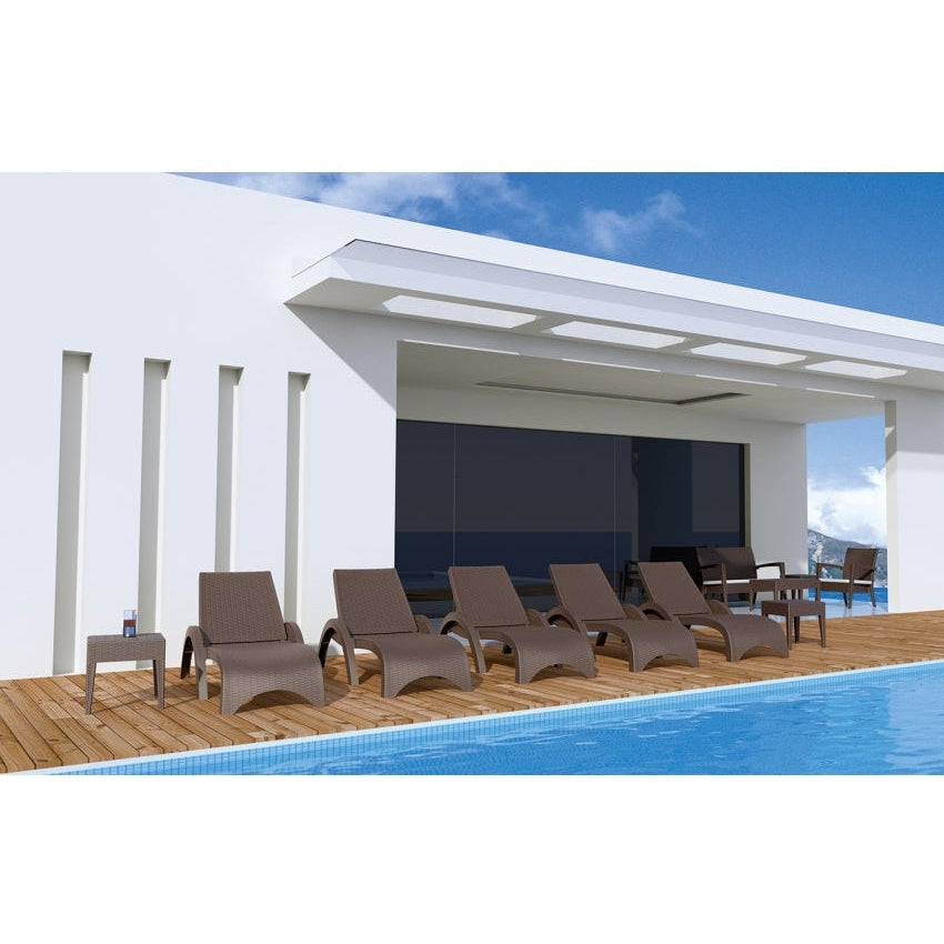Fiji Sunlounger with Etisilk Cushion