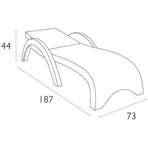 Fiji Sunlounger with Etisilk Cushion