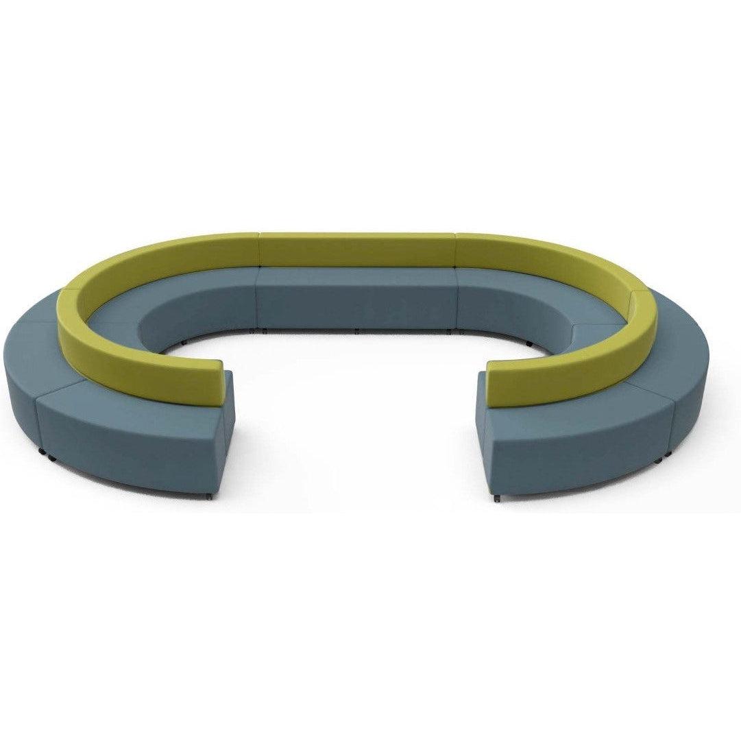 Flow Ottoman Curved with Back