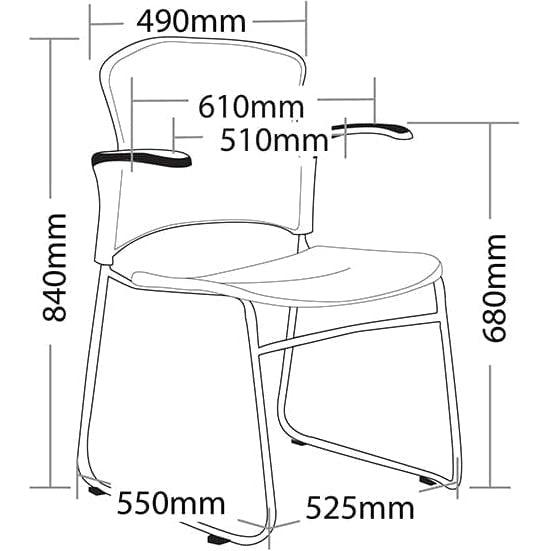 Focus Stackable Hospitality Chair Sled Base