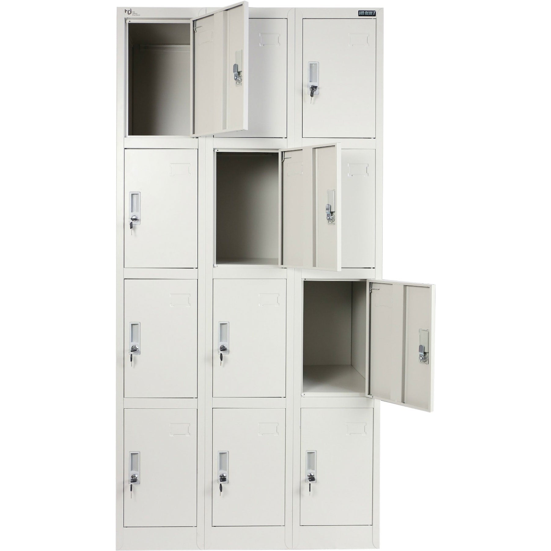 12 Door Metal Storage Locker