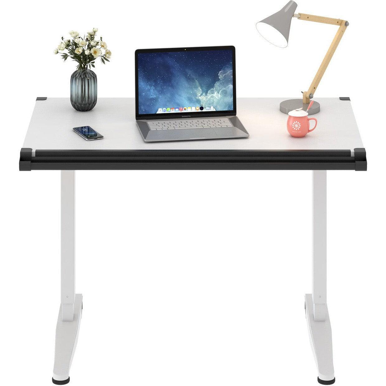 Versarise Height Adjustable Drafting Table  Pneumatic Flip Top Table