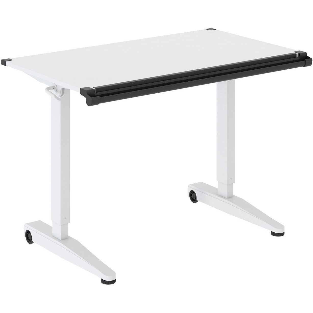 Versarise Height Adjustable Drafting Table  Pneumatic Flip Top Table