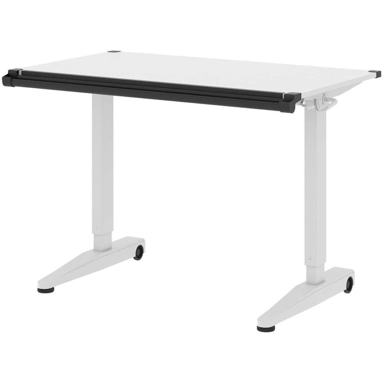 Versarise Height Adjustable Drafting Table  Pneumatic Flip Top Table