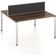 Worksmart 2 Person Double Sided Workstation - With Screen