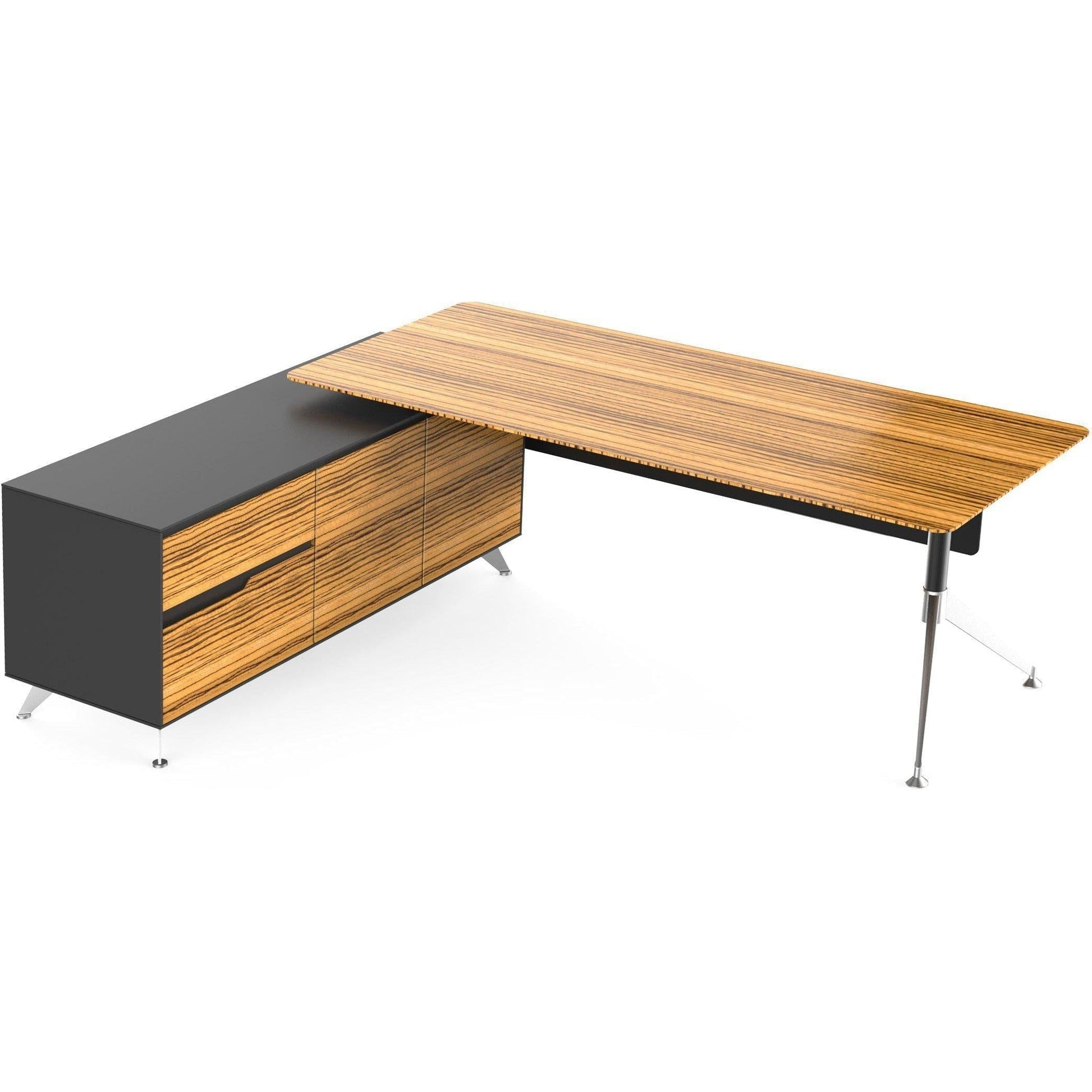 Novara Straight Desk With Credenza Return