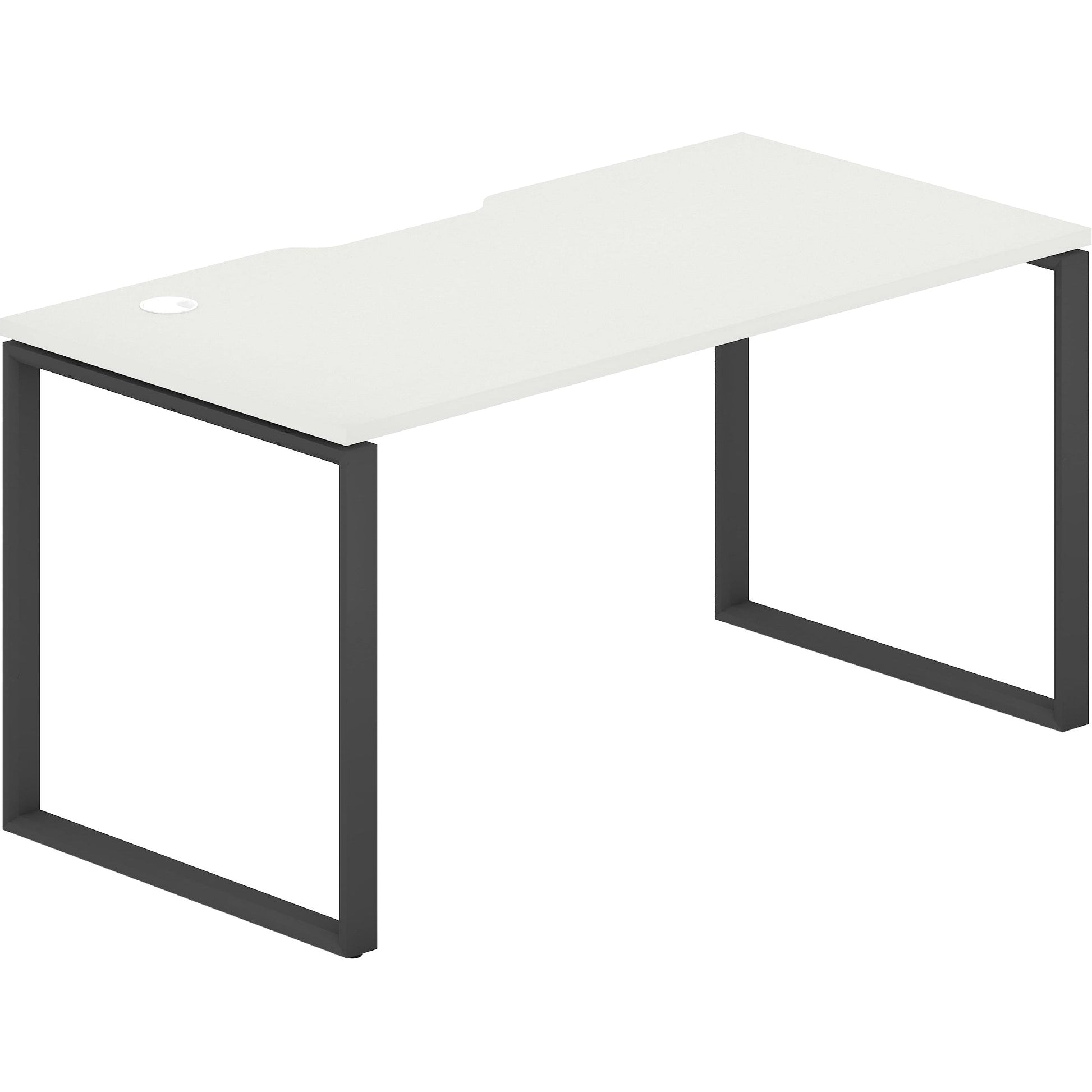 Worksmart 1 Person Single Sided Workstation - Loop Leg - No Screen