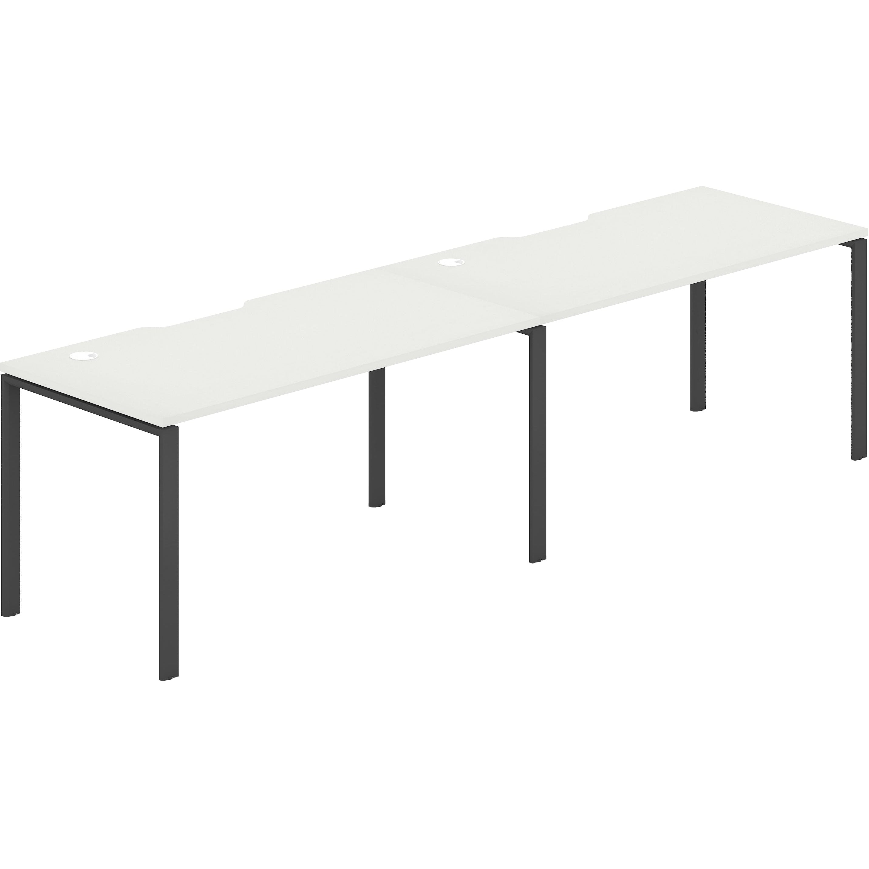 Worksmart 2 Person Single Sided Workstation - No Screen