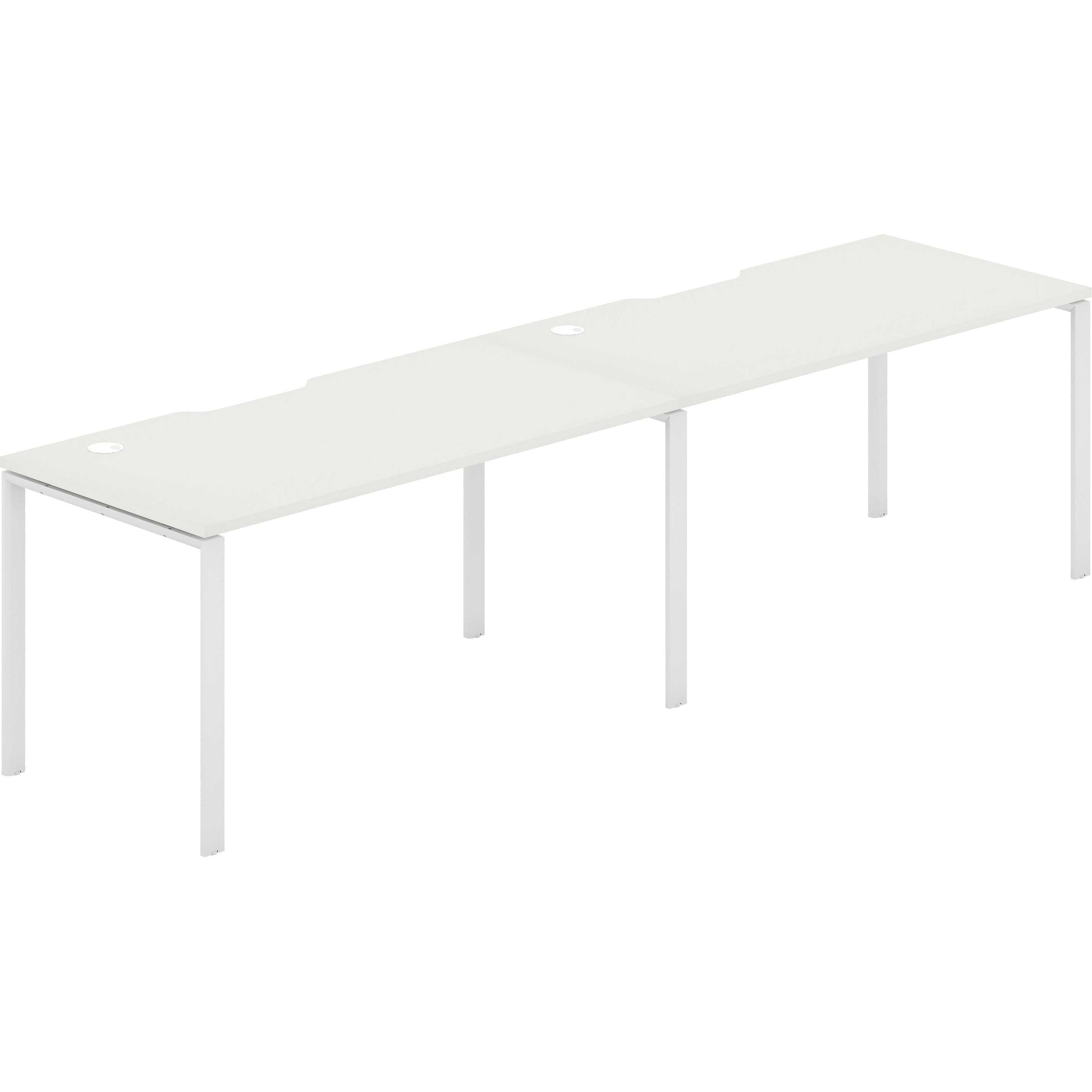 Worksmart 2 Person Single Sided Workstation - No Screen