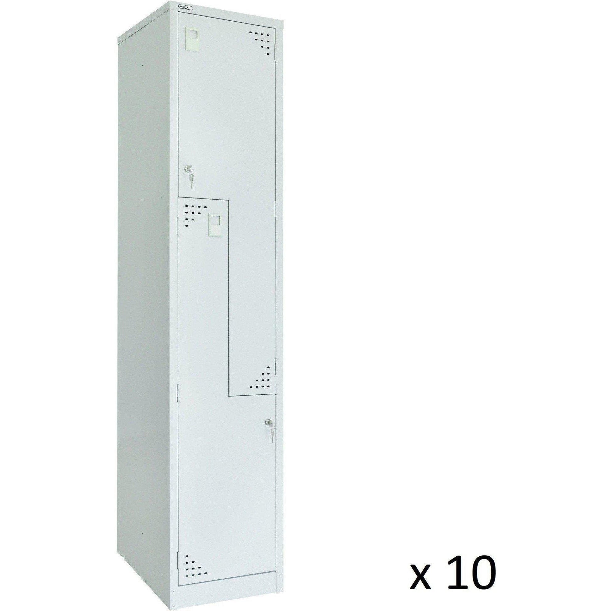 Set of 10 GO Steel Step Lockers