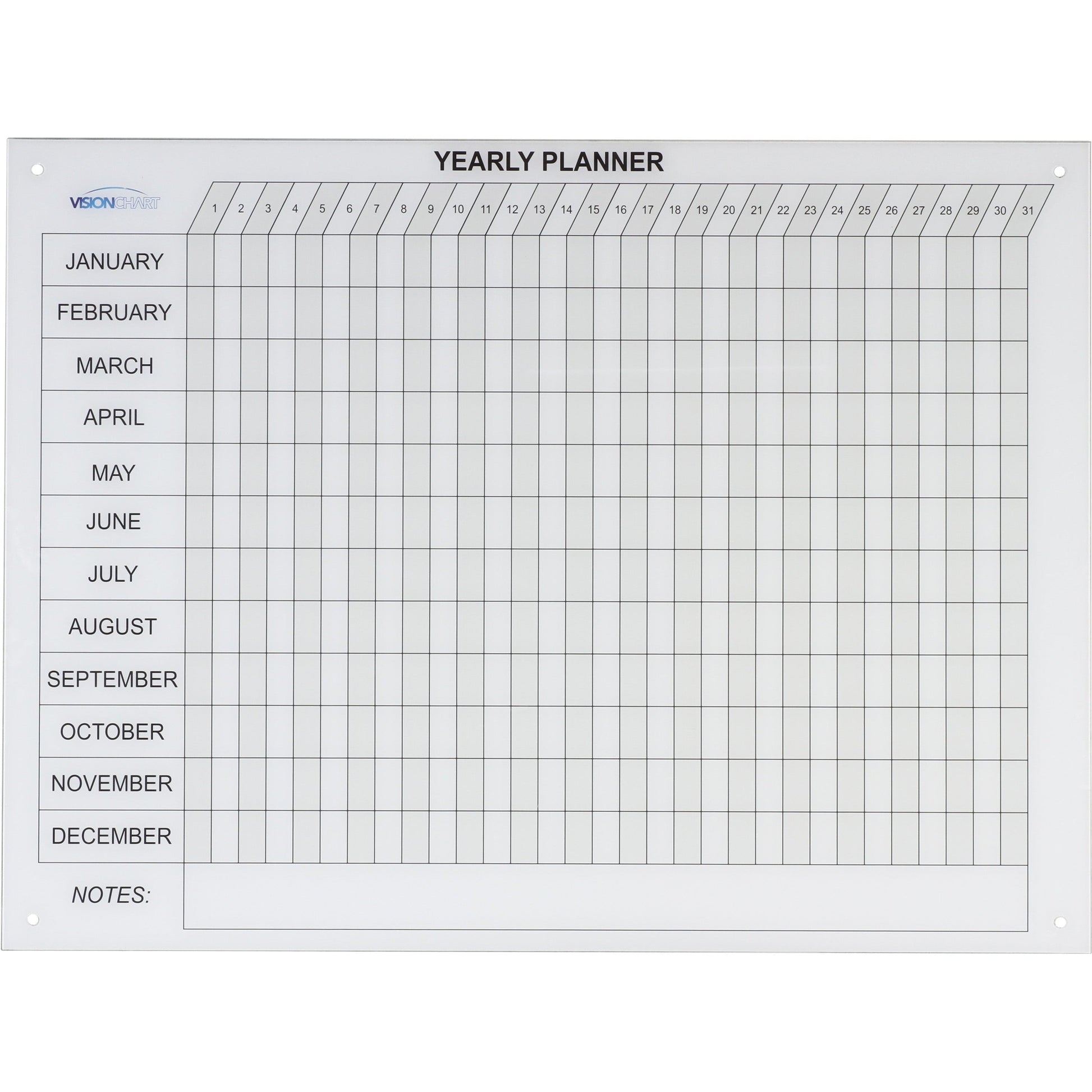 Glassboard Magnetic Year Planner