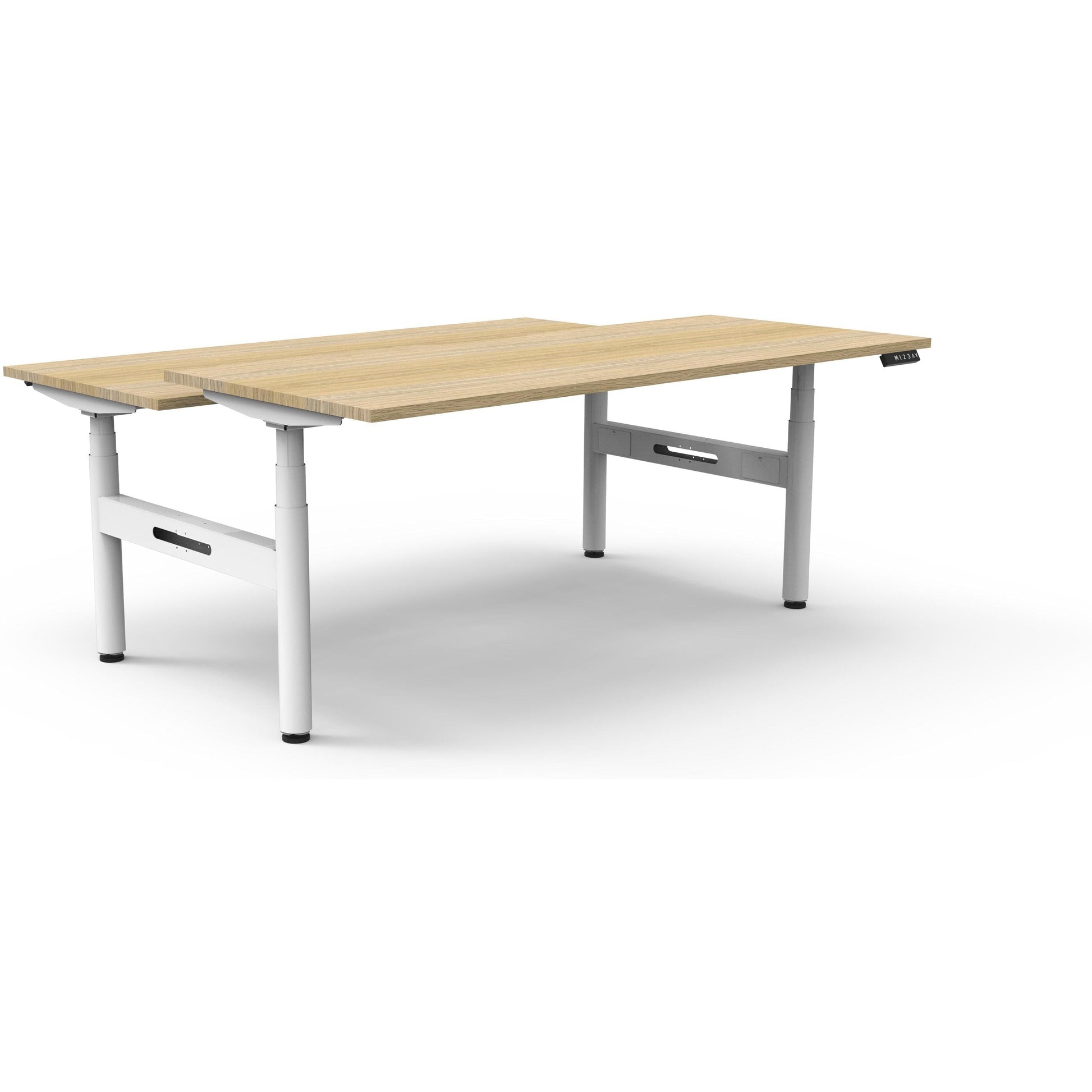 Eclipse (Round Legs) Electric Height Adjustable Back to Back Workstation