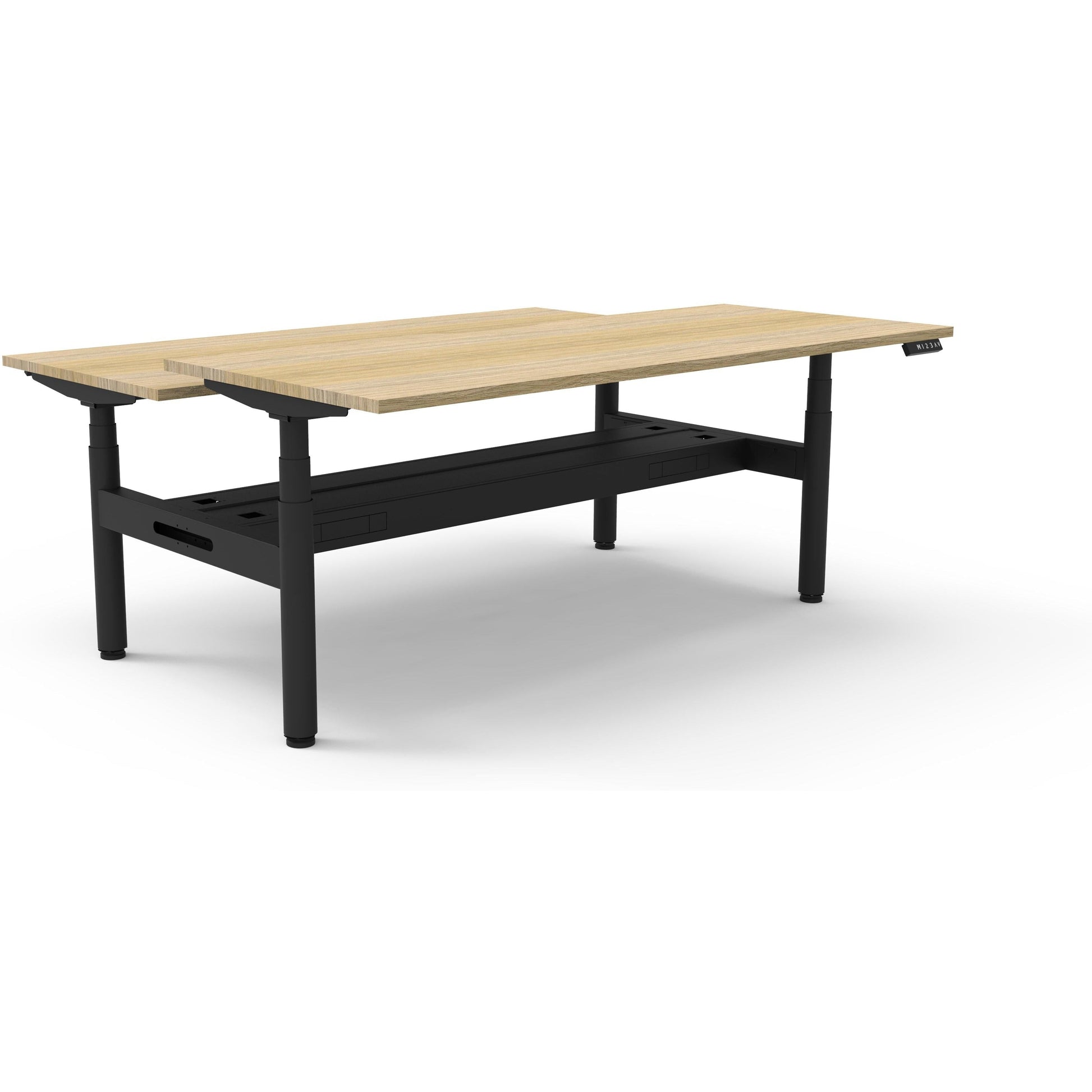 Eclipse (Round Legs) Electric Height Adjustable Back to Back Workstation