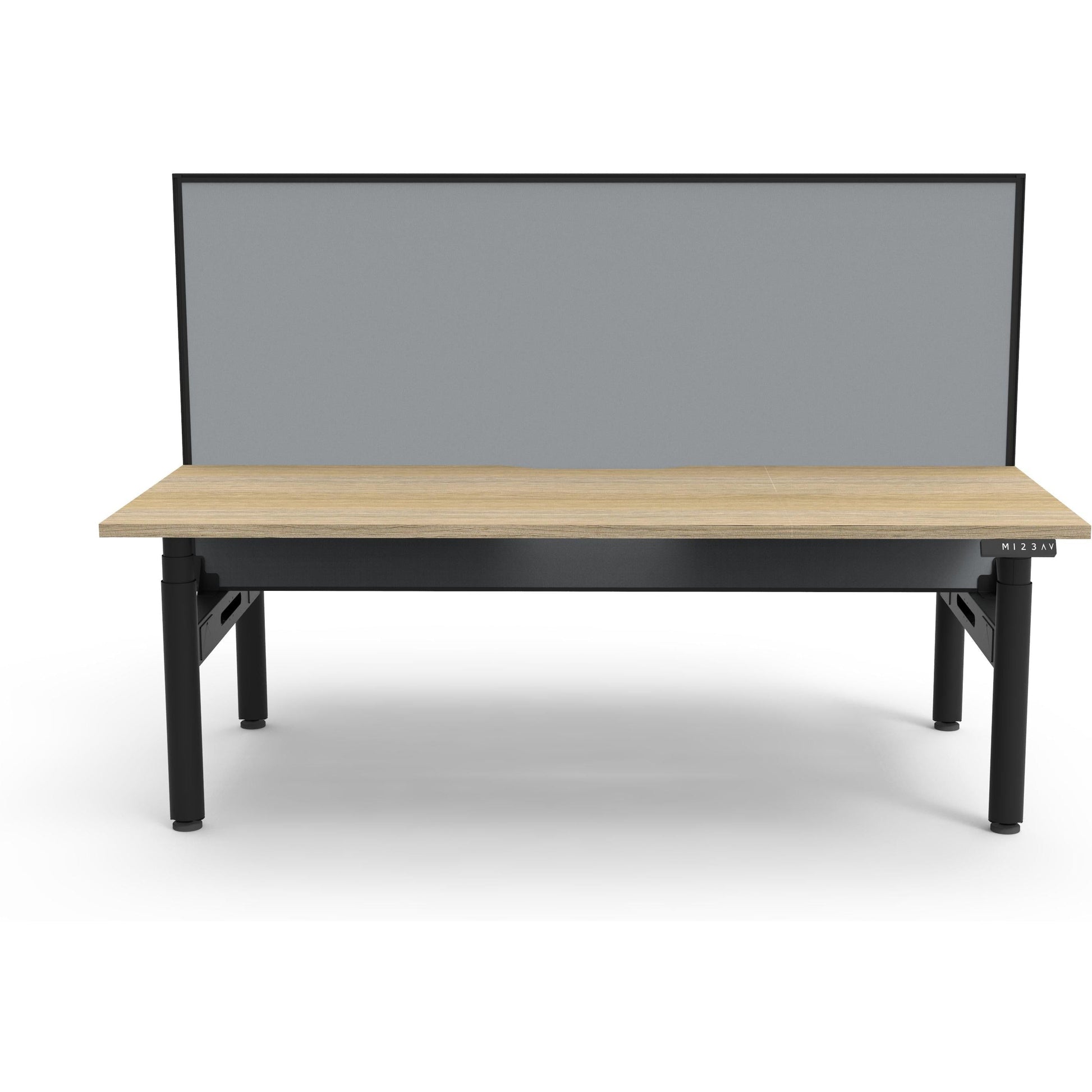 Eclipse (Round Legs) Electric Height Adjustable Back to Back Workstation