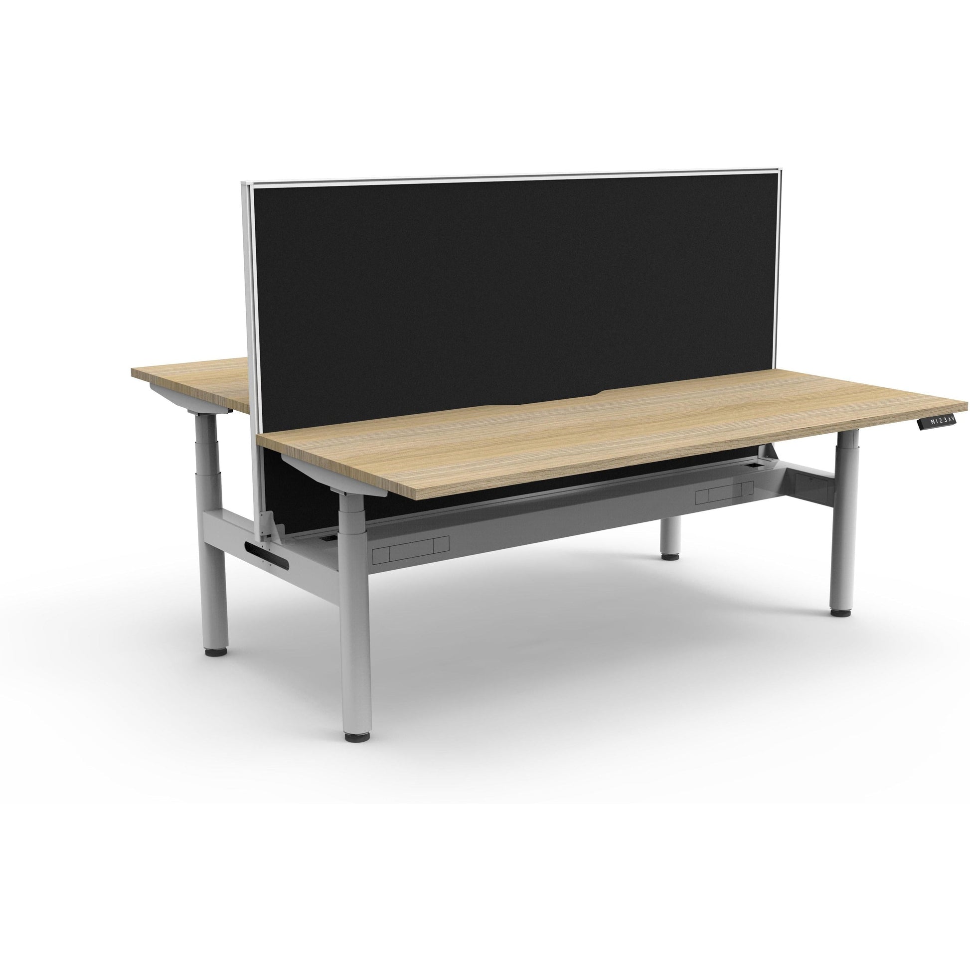 Eclipse (Round Legs) Electric Height Adjustable Back to Back Workstation