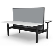 Eclipse (Round Legs) Electric Height Adjustable Back to Back Workstation