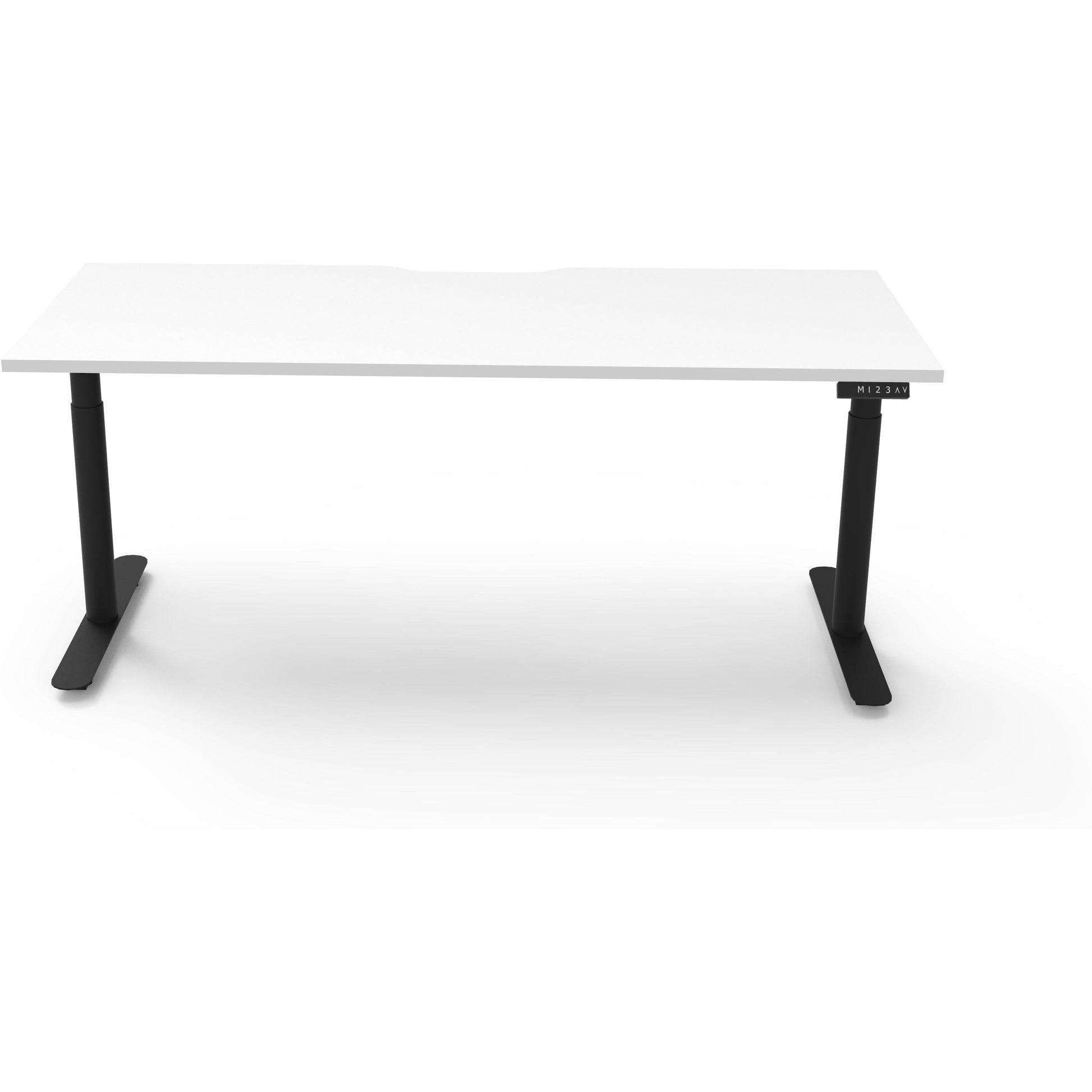 Eclipse (Round Legs) Electric Height Adjustable Single Sided Workstation