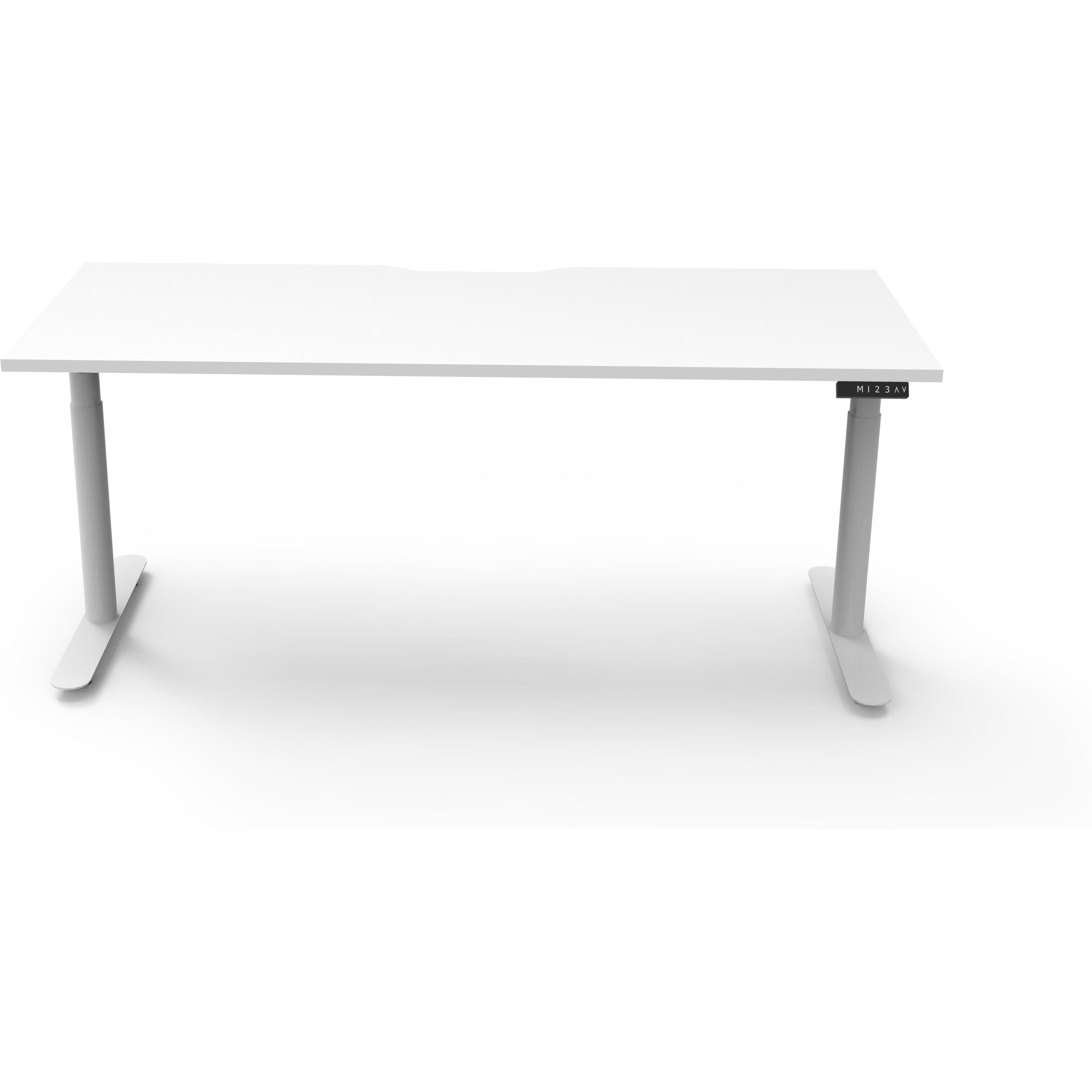 Eclipse (Round Legs) Electric Height Adjustable Single Sided Workstation