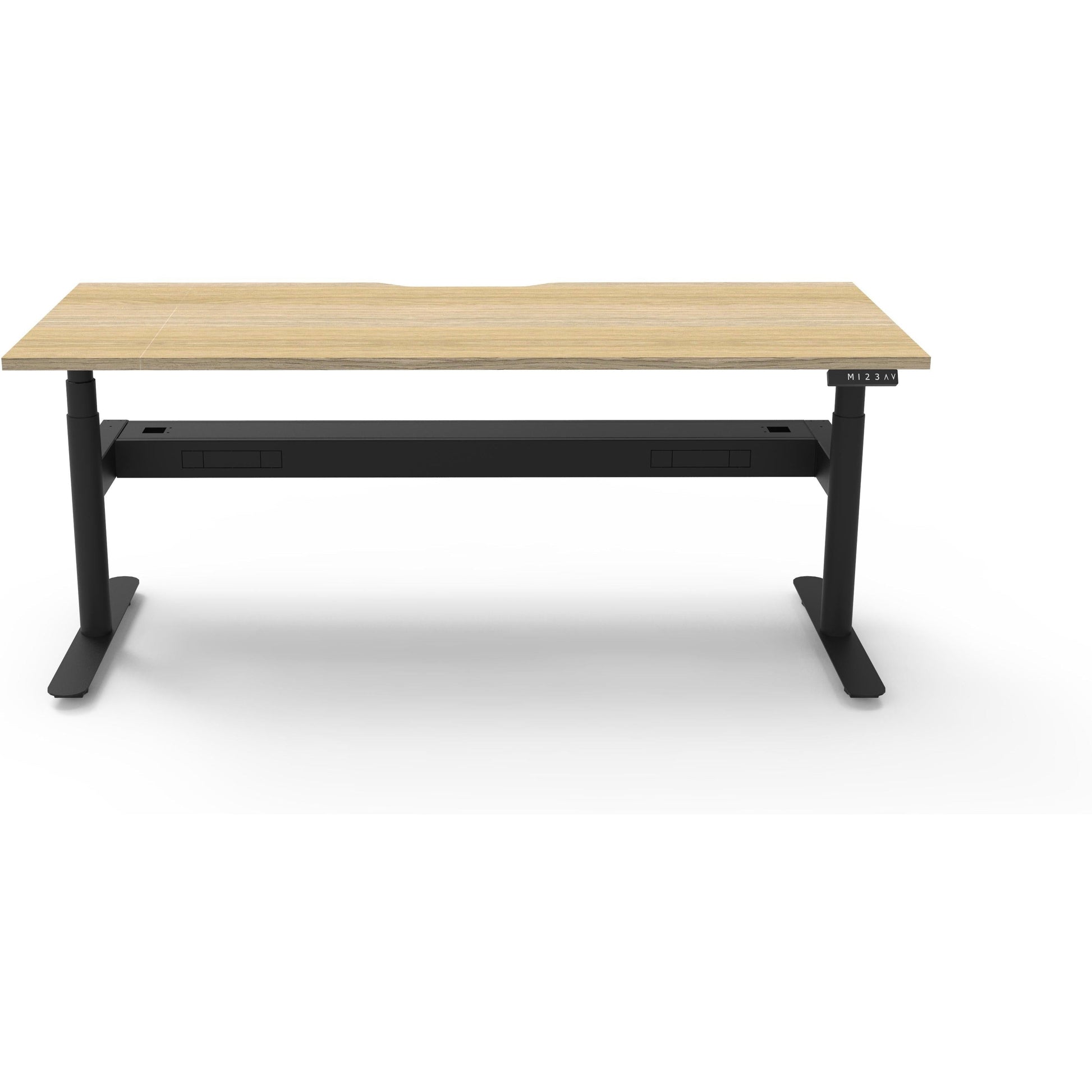 Eclipse (Round Legs) Electric Height Adjustable Single Sided Workstation