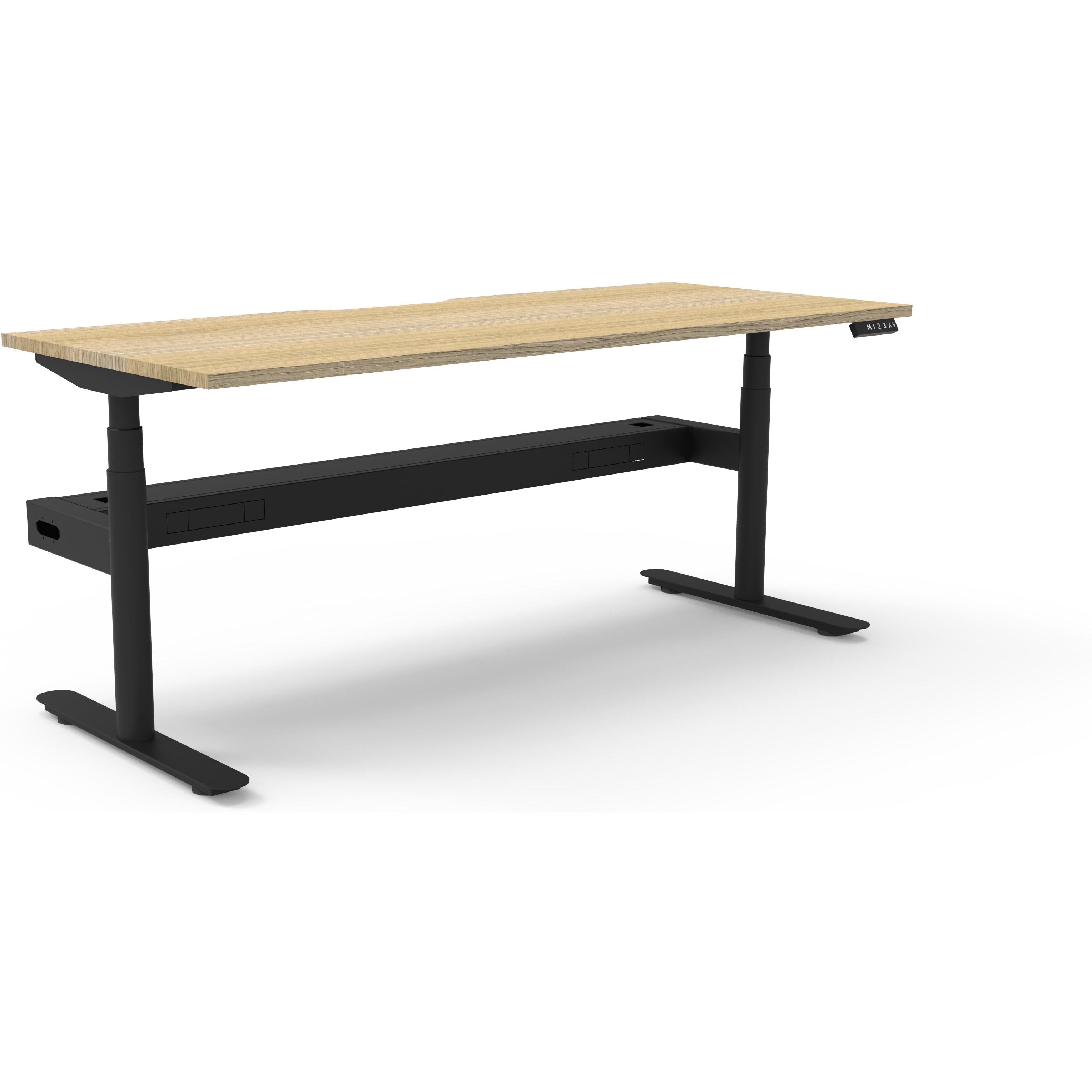 Eclipse (Round Legs) Electric Height Adjustable Single Sided Workstation