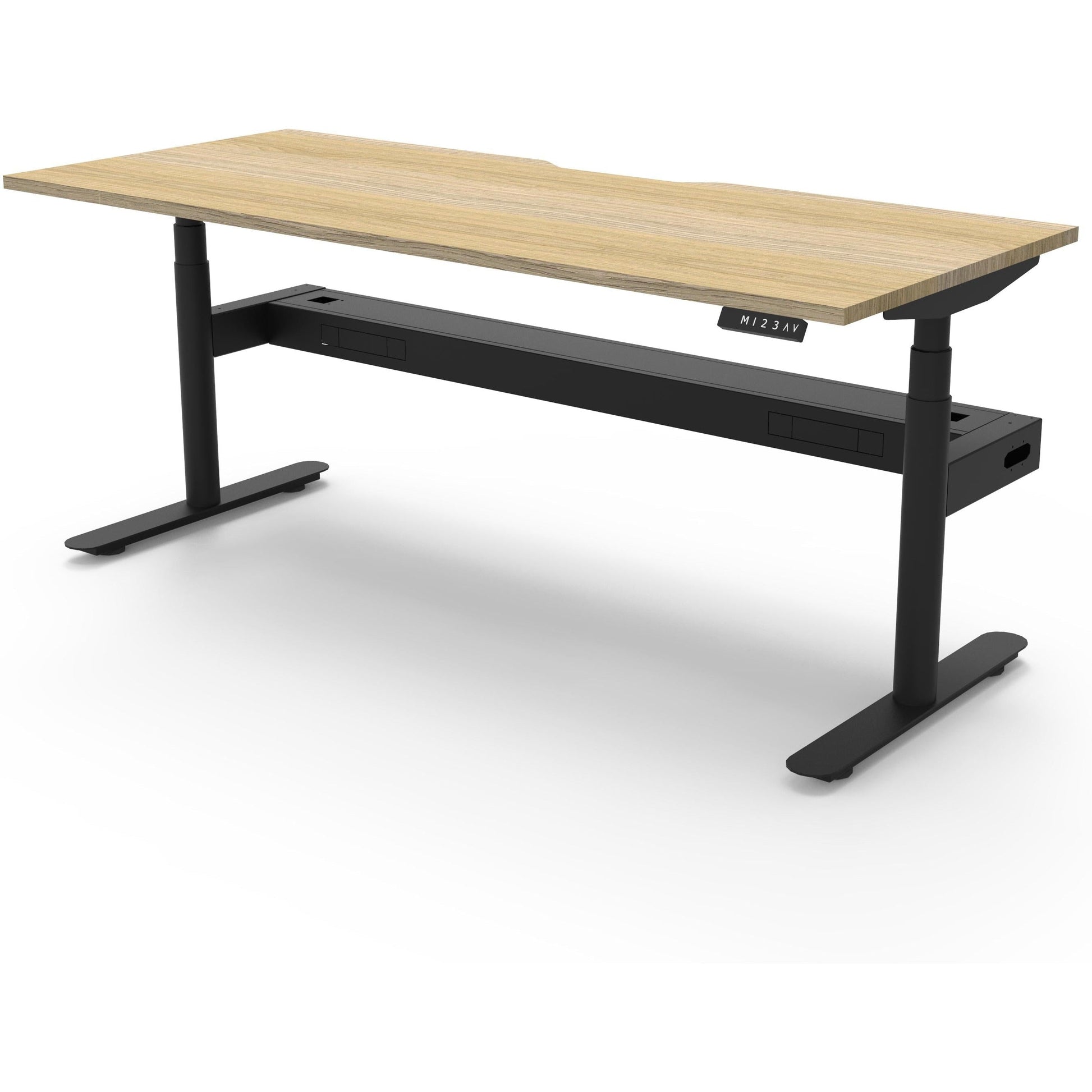 Eclipse (Round Legs) Electric Height Adjustable Single Sided Workstation