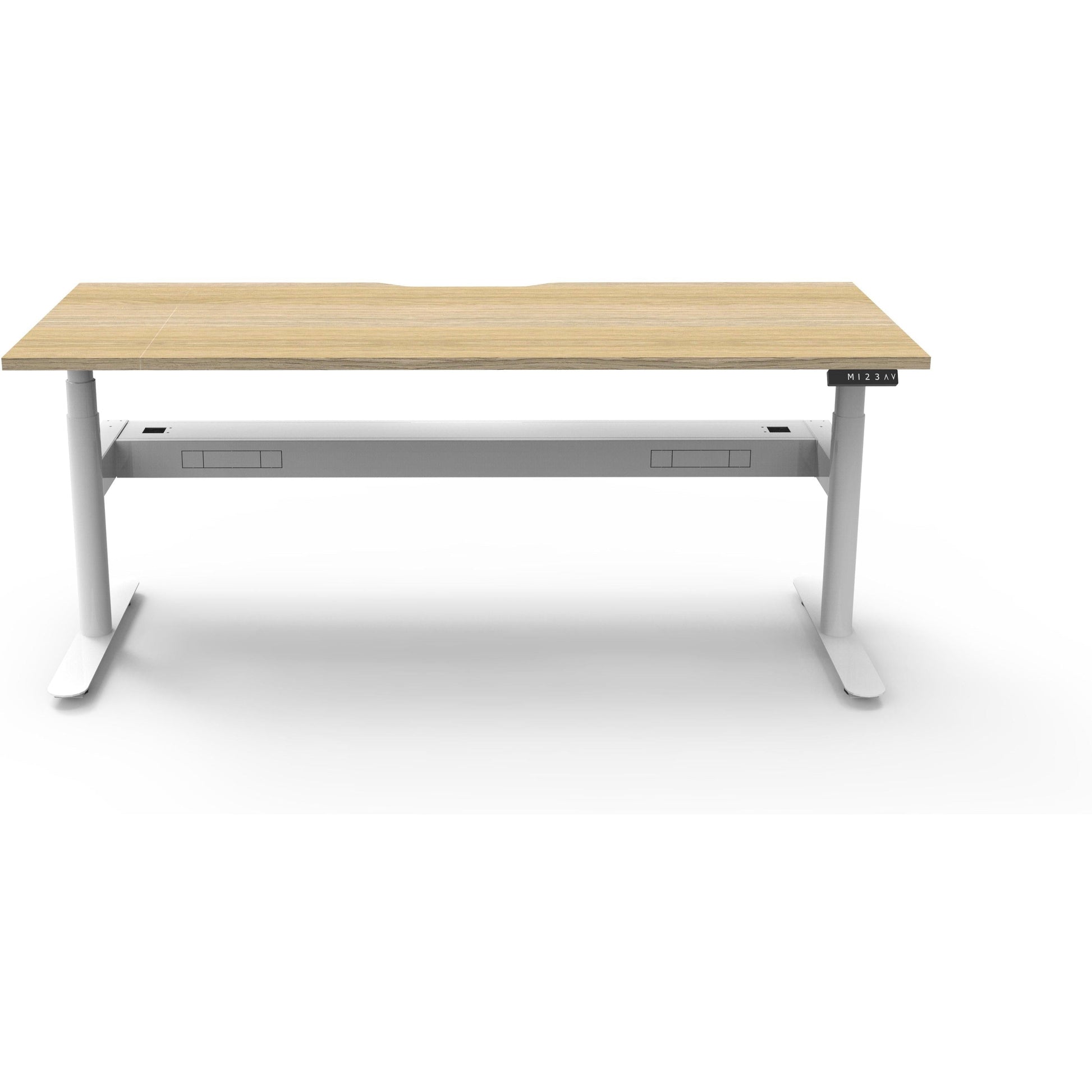 Eclipse (Round Legs) Electric Height Adjustable Single Sided Workstation