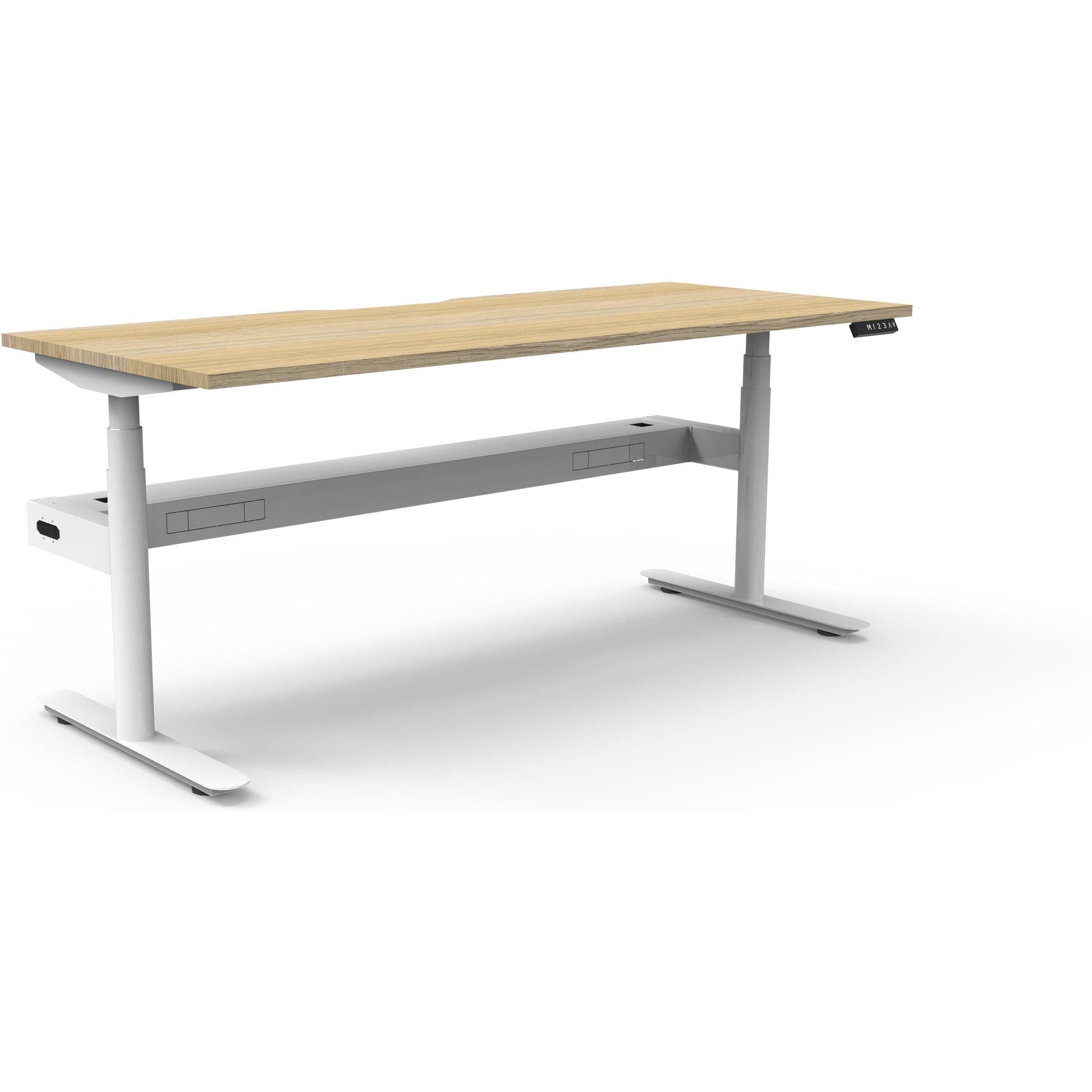 Eclipse (Round Legs) Electric Height Adjustable Single Sided Workstation